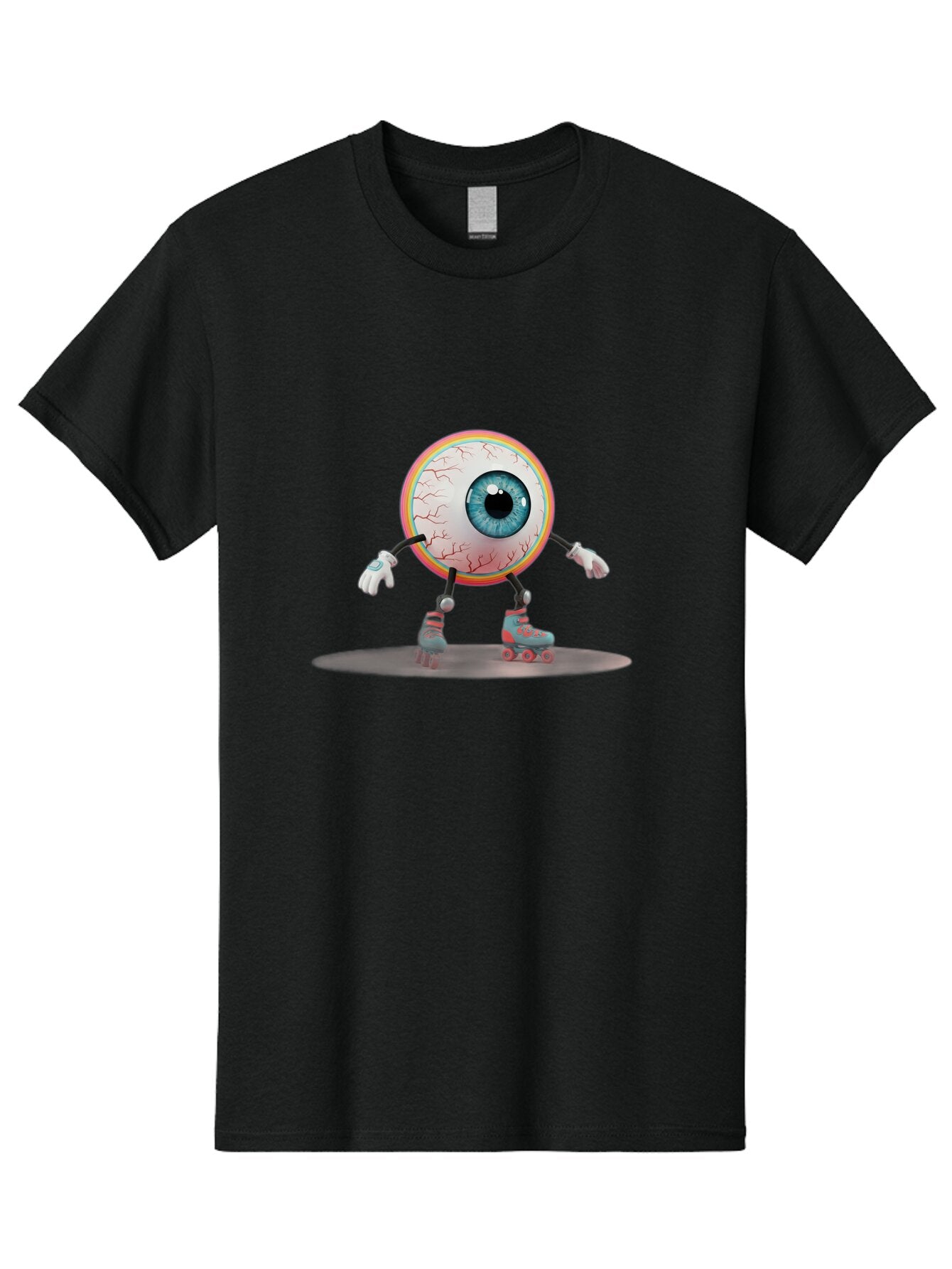 Eyeball-On-Rollerskates-9 Men'S Graphic Tee, 100% Cotton, Comfortable Casual Summer Wear, Machine Washable, Vintage Camera, Old Camera, Antique Camera, Black Camera, Classic Photography, Photography Equipment, Nostalgic Device, Film Camera, Baq802 6