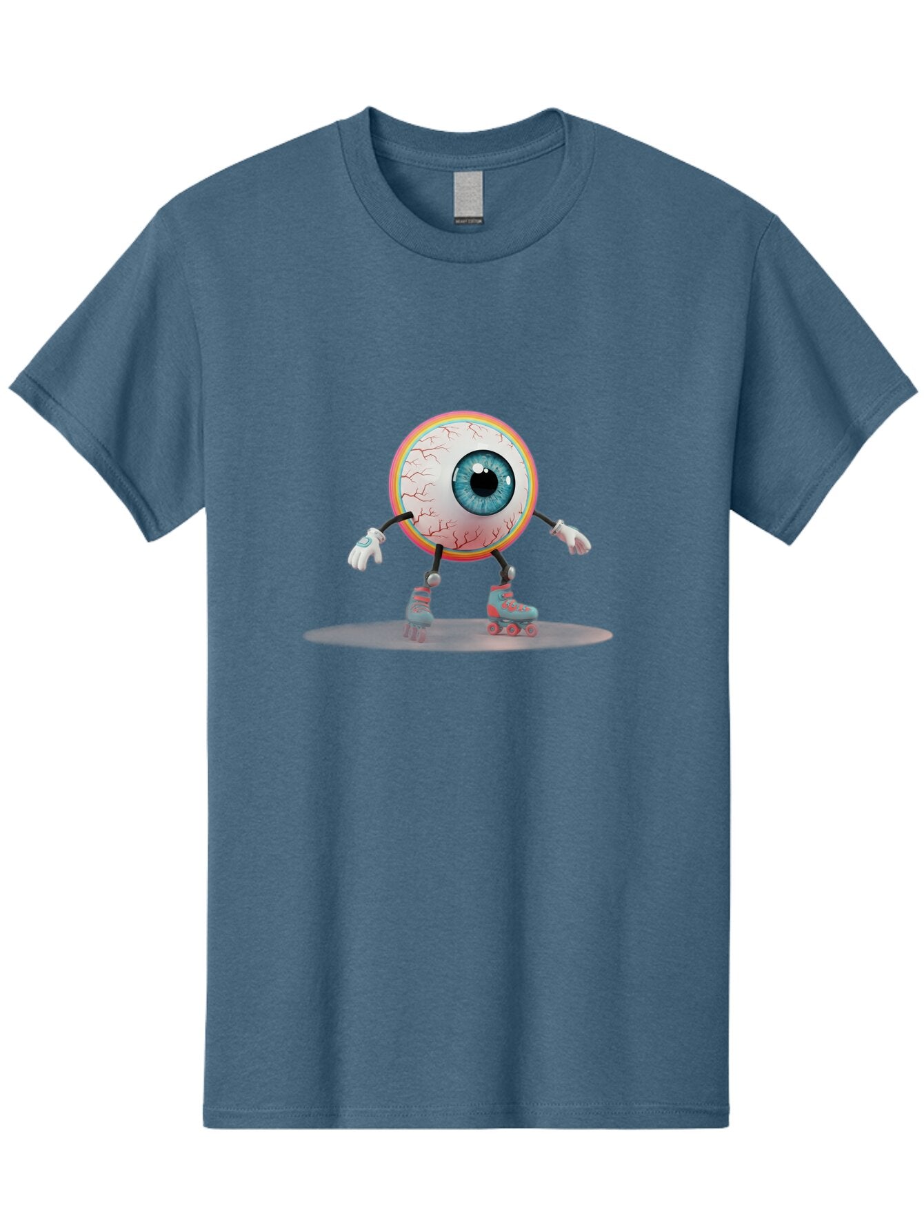 Eyeball-On-Rollerskates-9 Men'S Graphic Tee, 100% Cotton, Comfortable Casual Summer Wear, Machine Washable, Vintage Camera, Old Camera, Antique Camera, Black Camera, Classic Photography, Photography Equipment, Nostalgic Device, Film Camera, Baq802 8