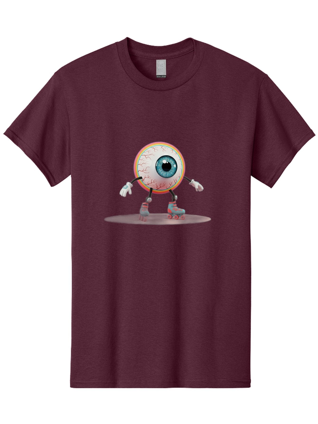 Eyeball-On-Rollerskates-9 Men'S Graphic Tee, 100% Cotton, Comfortable Casual Summer Wear, Machine Washable, Vintage Camera, Old Camera, Antique Camera, Black Camera, Classic Photography, Photography Equipment, Nostalgic Device, Film Camera, Baq802 3