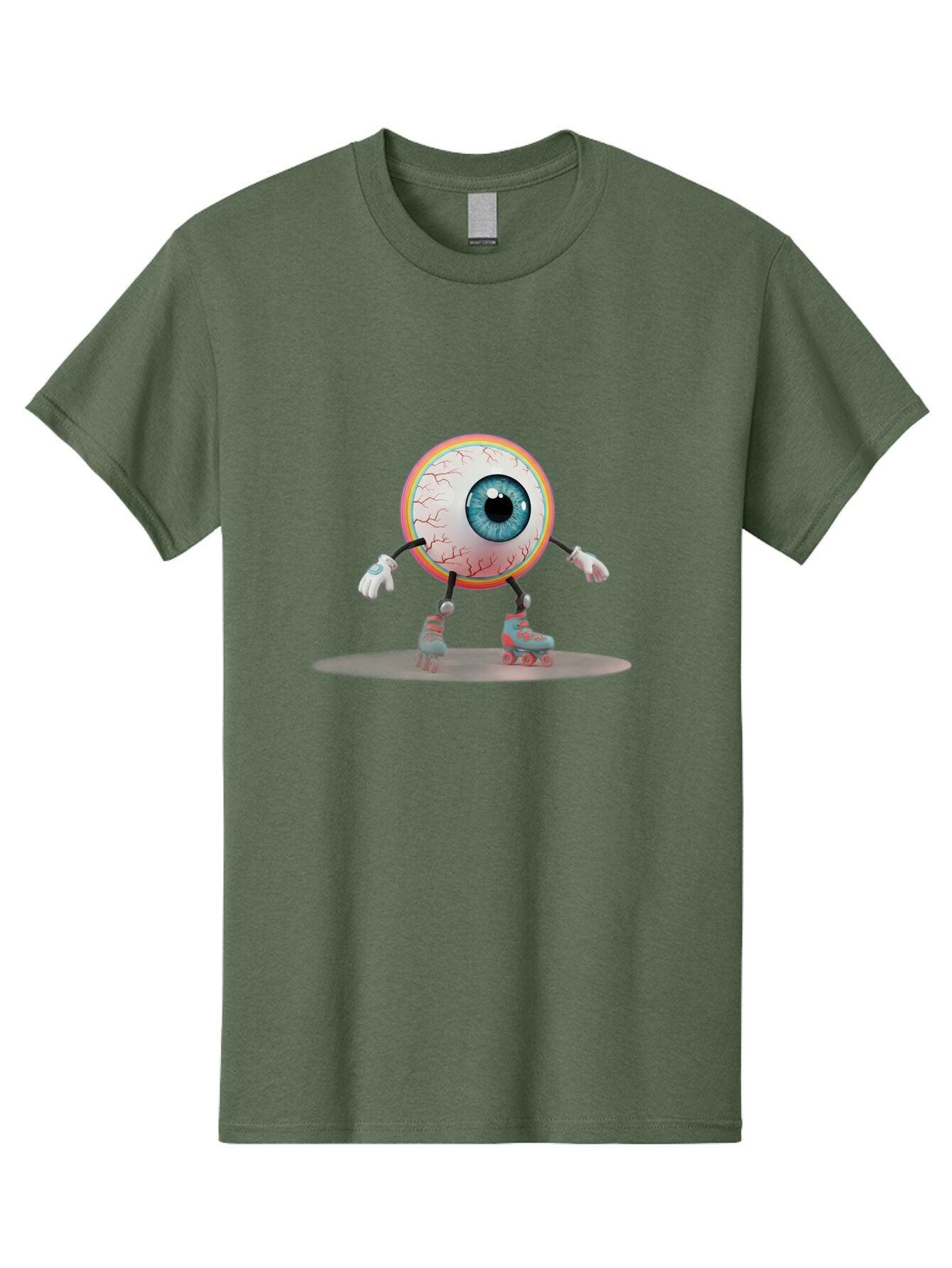Eyeball-On-Rollerskates-9 Men'S Graphic Tee, 100% Cotton, Comfortable Casual Summer Wear, Machine Washable, Vintage Camera, Old Camera, Antique Camera, Black Camera, Classic Photography, Photography Equipment, Nostalgic Device, Film Camera, Baq802 5