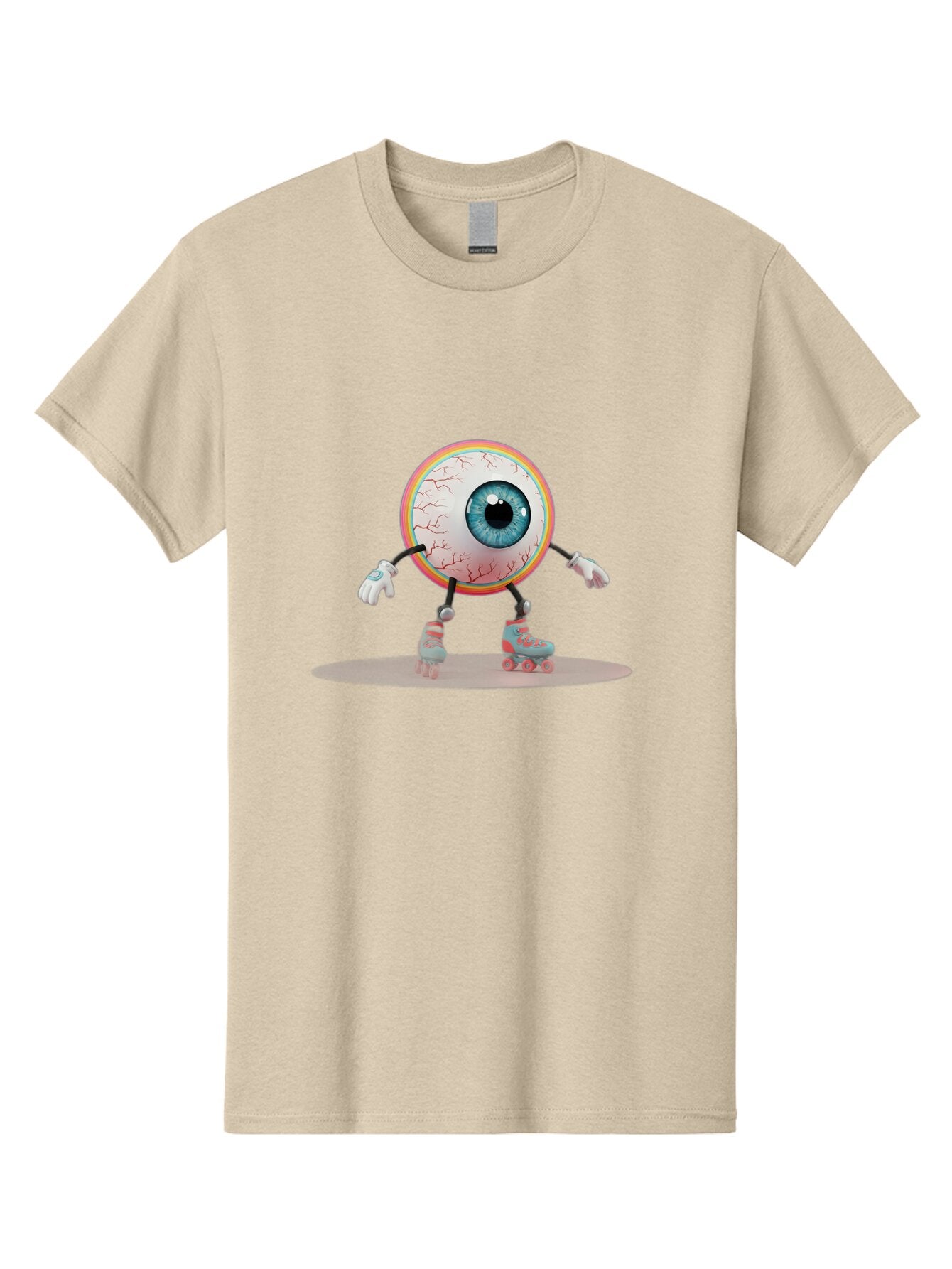 Eyeball-On-Rollerskates-9 Men'S Graphic Tee, 100% Cotton, Comfortable Casual Summer Wear, Machine Washable, Vintage Camera, Old Camera, Antique Camera, Black Camera, Classic Photography, Photography Equipment, Nostalgic Device, Film Camera, Baq802 9