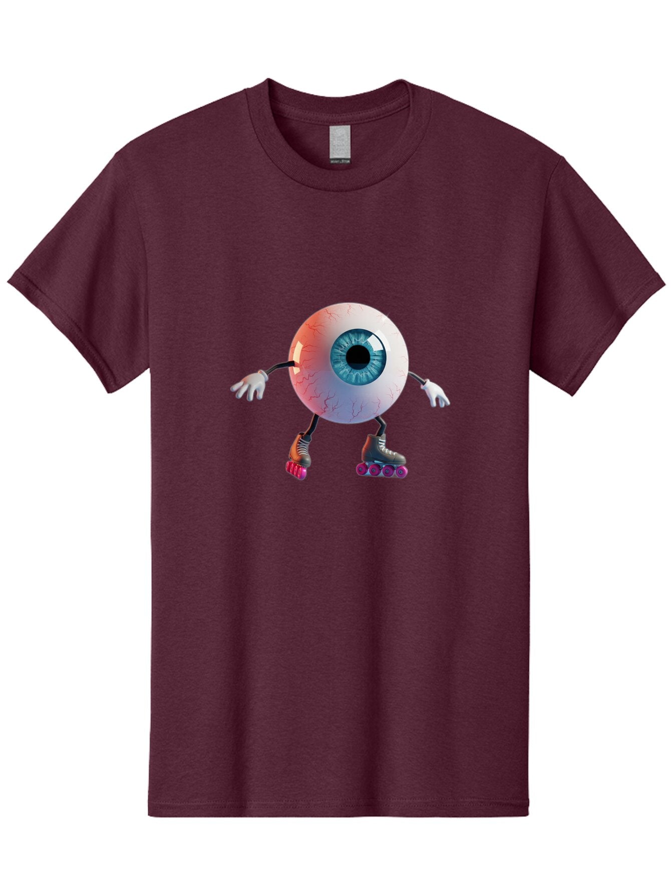 Eyeball-On-Rollerskates Men'S Graphic Tee, 100% Cotton, Comfortable Casual Summer Wear, Machine Washable, Vintage Camera, Old Camera, Antique Camera, Black Camera, Classic Photography, Photography Equipment, Nostalgic Device, Film Camera, Baq803 2