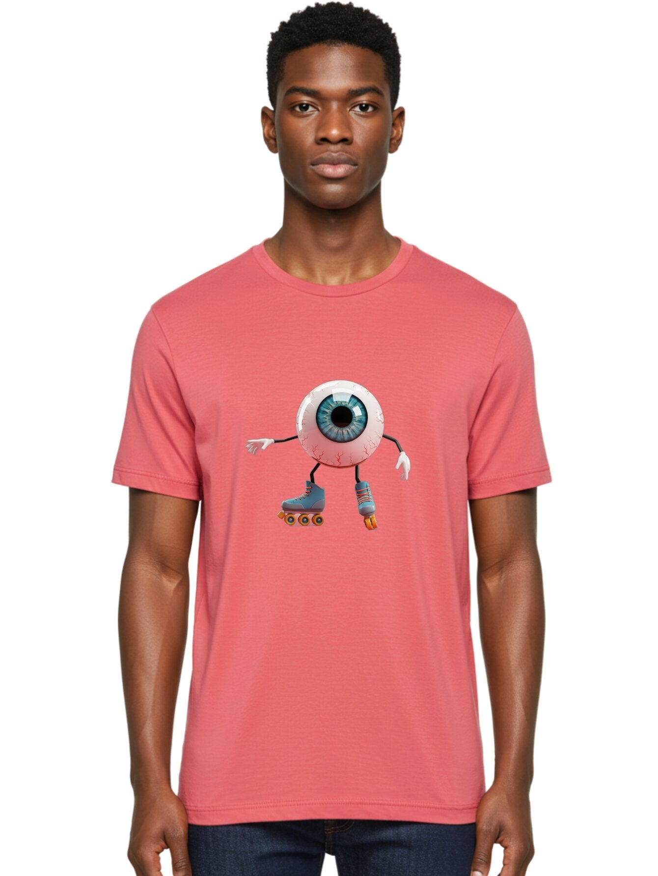 Eyeball-Roller-Skater Men'S Graphic Tee, 100% Cotton, Comfortable Casual Summer Wear, Machine Washable, Vintage Camera, Old Camera, Antique Camera, Black Camera, Classic Photography, Photography Equipment, Nostalgic Device, Film Camera, Baq805 19