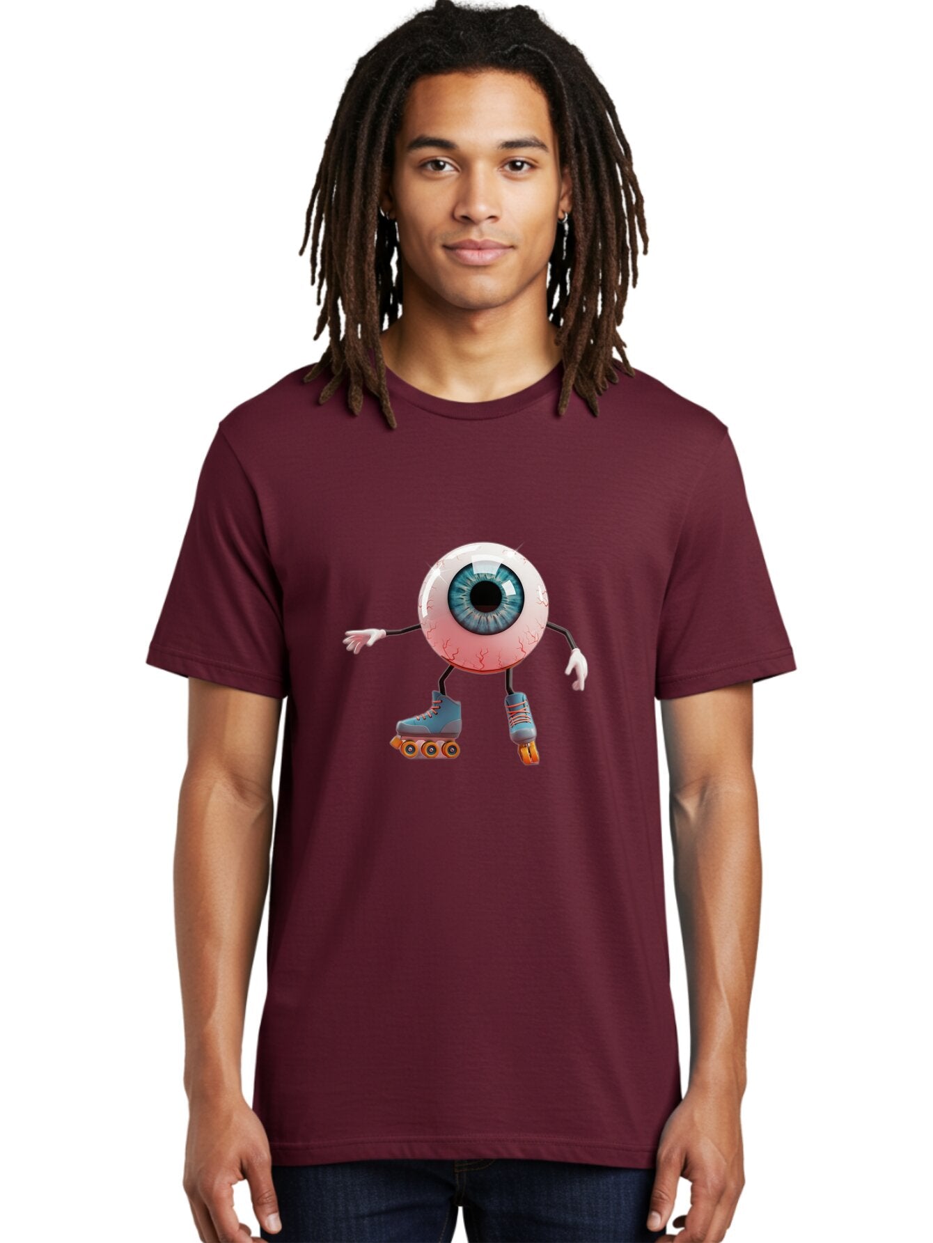 Eyeball-Roller-Skater Men'S Graphic Tee, 100% Cotton, Comfortable Casual Summer Wear, Machine Washable, Vintage Camera, Old Camera, Antique Camera, Black Camera, Classic Photography, Photography Equipment, Nostalgic Device, Film Camera, Baq805 27