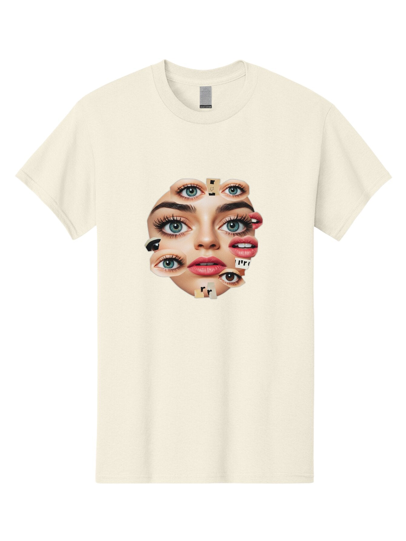 Facial-Features-Collage Men'S Graphic Tee, 100% Cotton, Comfortable Casual Summer Wear, Machine Washable, Vintage Camera, Old Camera, Antique Camera, Black Camera, Classic Photography, Photography Equipment, Nostalgic Device, Film Camera, Baq806 14