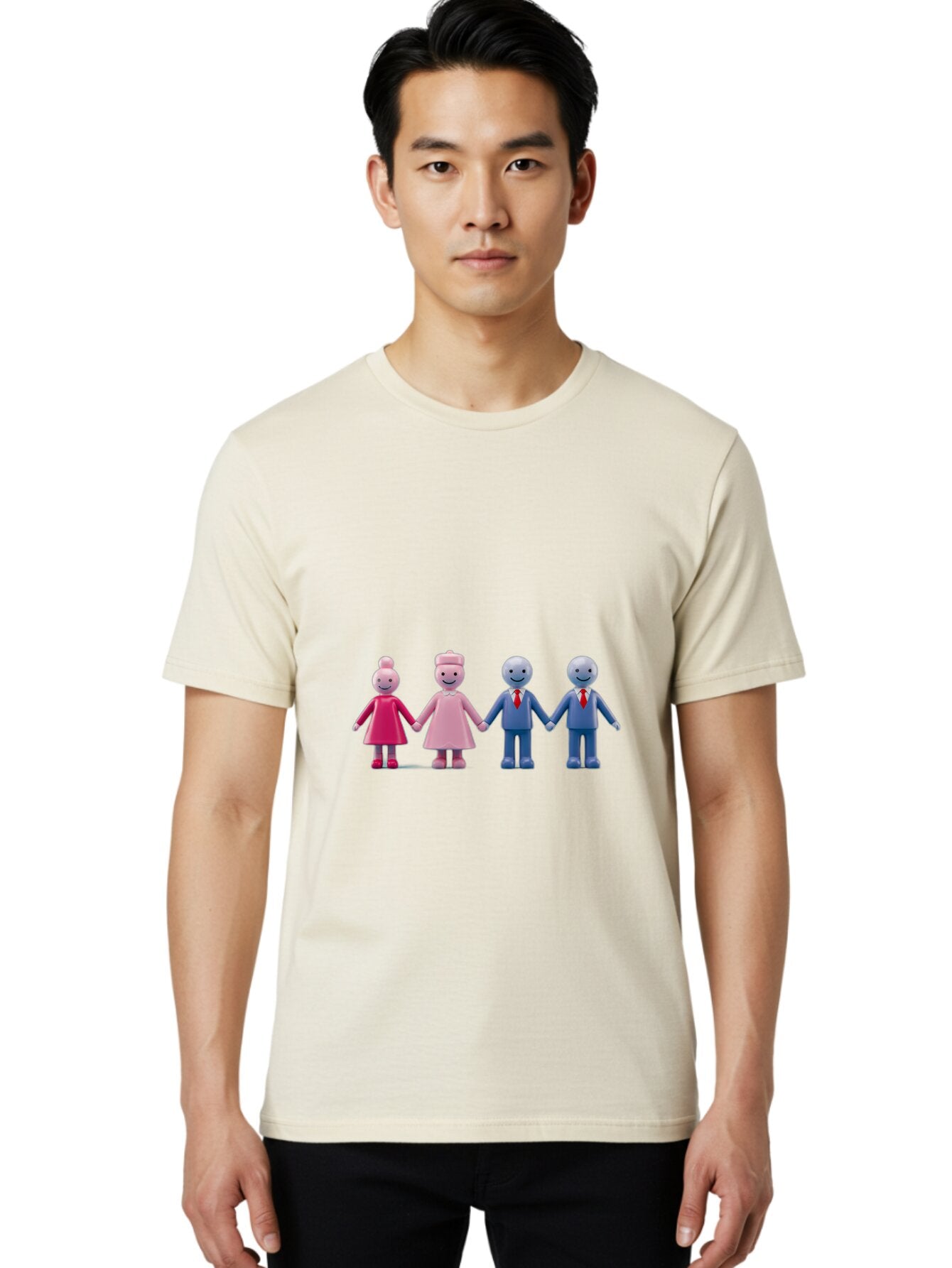 Family-Figures-1 Men'S Graphic Tee, 100% Cotton, Comfortable Casual Summer Wear, Machine Washable, Vintage Camera, Old Camera, Antique Camera, Black Camera, Classic Photography, Photography Equipment, Nostalgic Device, Film Camera, Camera Art Baq809 29