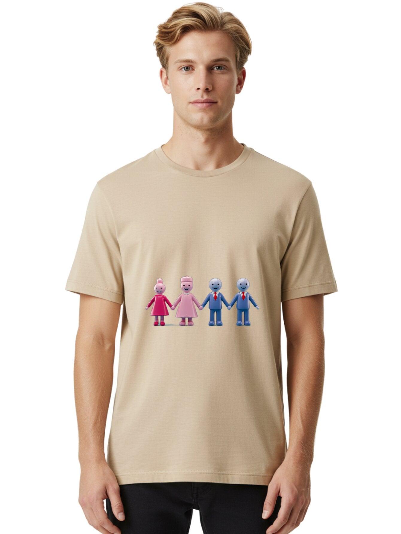Family-Figures-1 Men'S Graphic Tee, 100% Cotton, Comfortable Casual Summer Wear, Machine Washable, Vintage Camera, Old Camera, Antique Camera, Black Camera, Classic Photography, Photography Equipment, Nostalgic Device, Film Camera, Camera Art Baq809 16