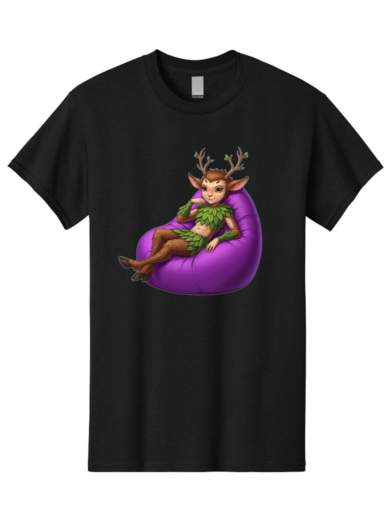 Faun-On-Bean-Bag Men'S Graphic Tee, 100% Cotton, Comfortable Casual Summer Wear, Machine Washable, Vintage Camera, Old Camera, Antique Camera, Black Camera, Classic Photography, Photography Equipment, Nostalgic Device, Film Camera, Camera Art Baq815 5