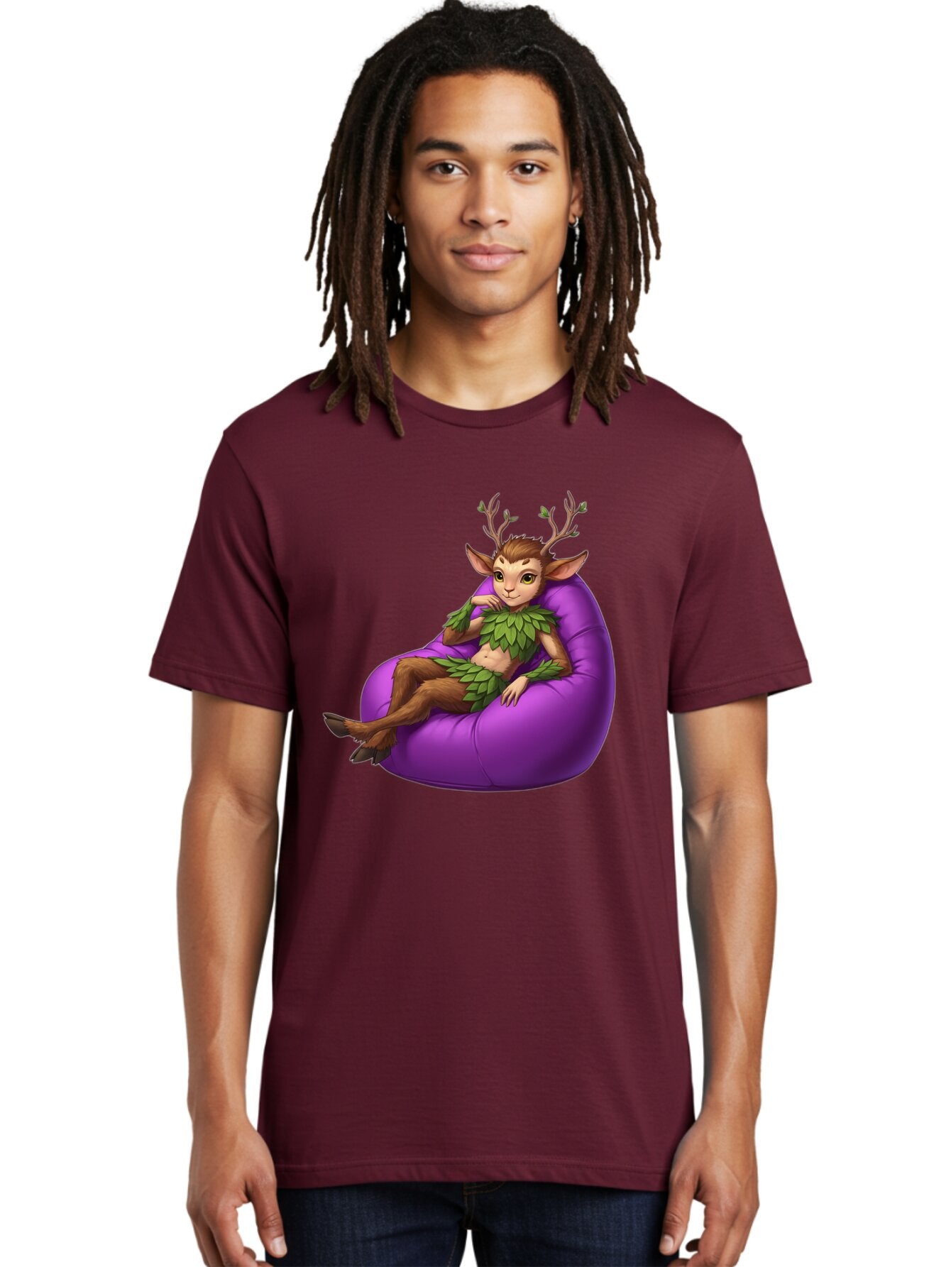 Faun-On-Bean-Bag Men'S Graphic Tee, 100% Cotton, Comfortable Casual Summer Wear, Machine Washable, Vintage Camera, Old Camera, Antique Camera, Black Camera, Classic Photography, Photography Equipment, Nostalgic Device, Film Camera, Camera Art Baq815 28