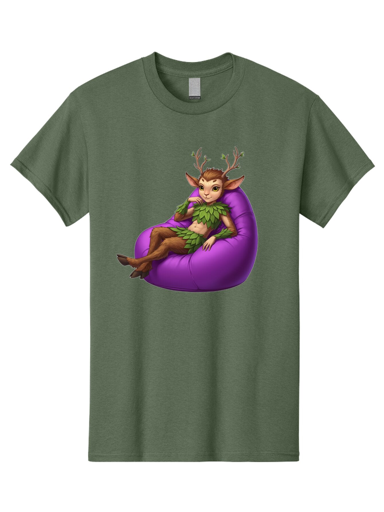 Faun-On-Bean-Bag Men'S Graphic Tee, 100% Cotton, Comfortable Casual Summer Wear, Machine Washable, Vintage Camera, Old Camera, Antique Camera, Black Camera, Classic Photography, Photography Equipment, Nostalgic Device, Film Camera, Camera Art Baq815 3