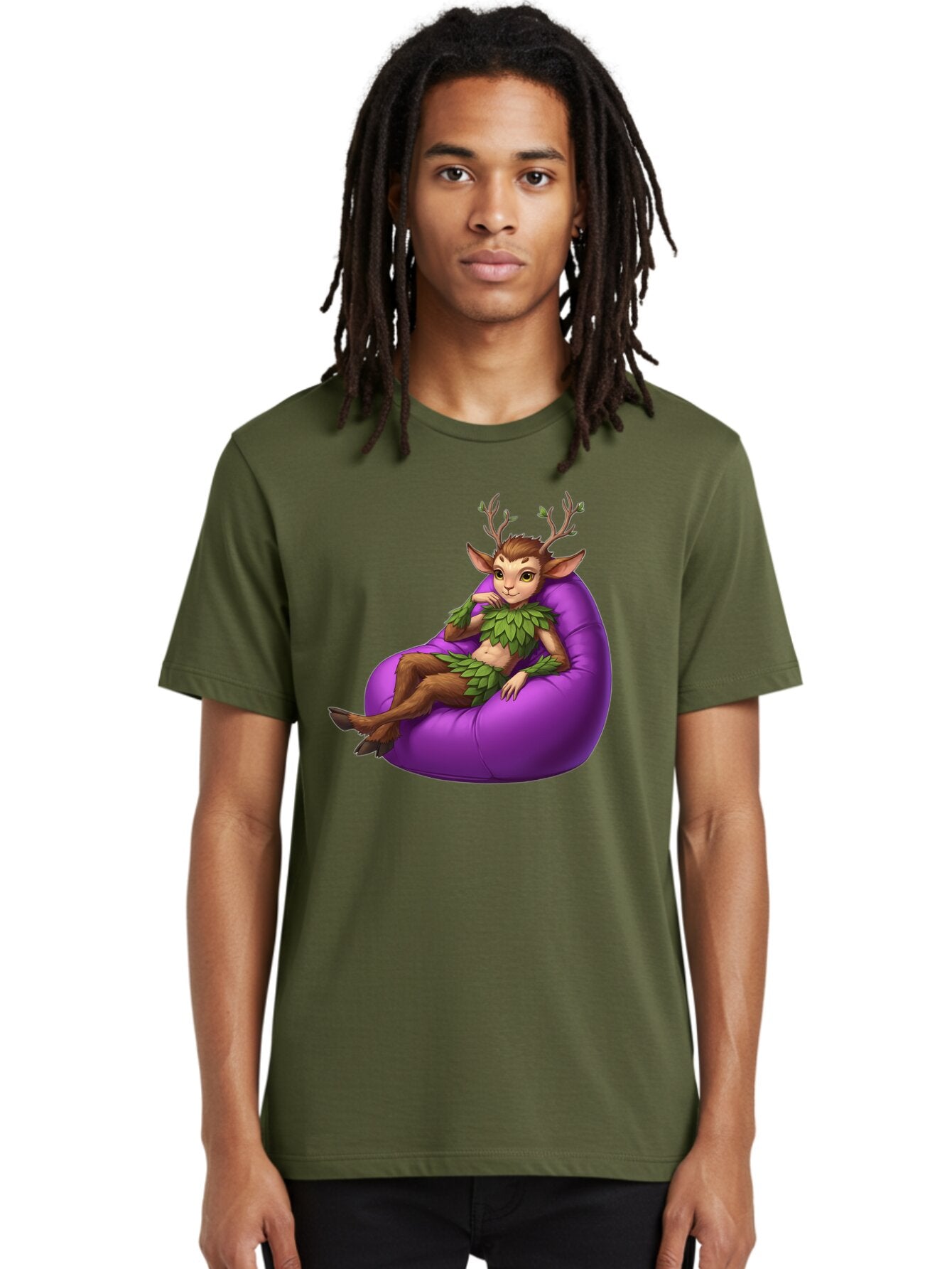 Faun-On-Bean-Bag Men'S Graphic Tee, 100% Cotton, Comfortable Casual Summer Wear, Machine Washable, Vintage Camera, Old Camera, Antique Camera, Black Camera, Classic Photography, Photography Equipment, Nostalgic Device, Film Camera, Camera Art Baq815 22