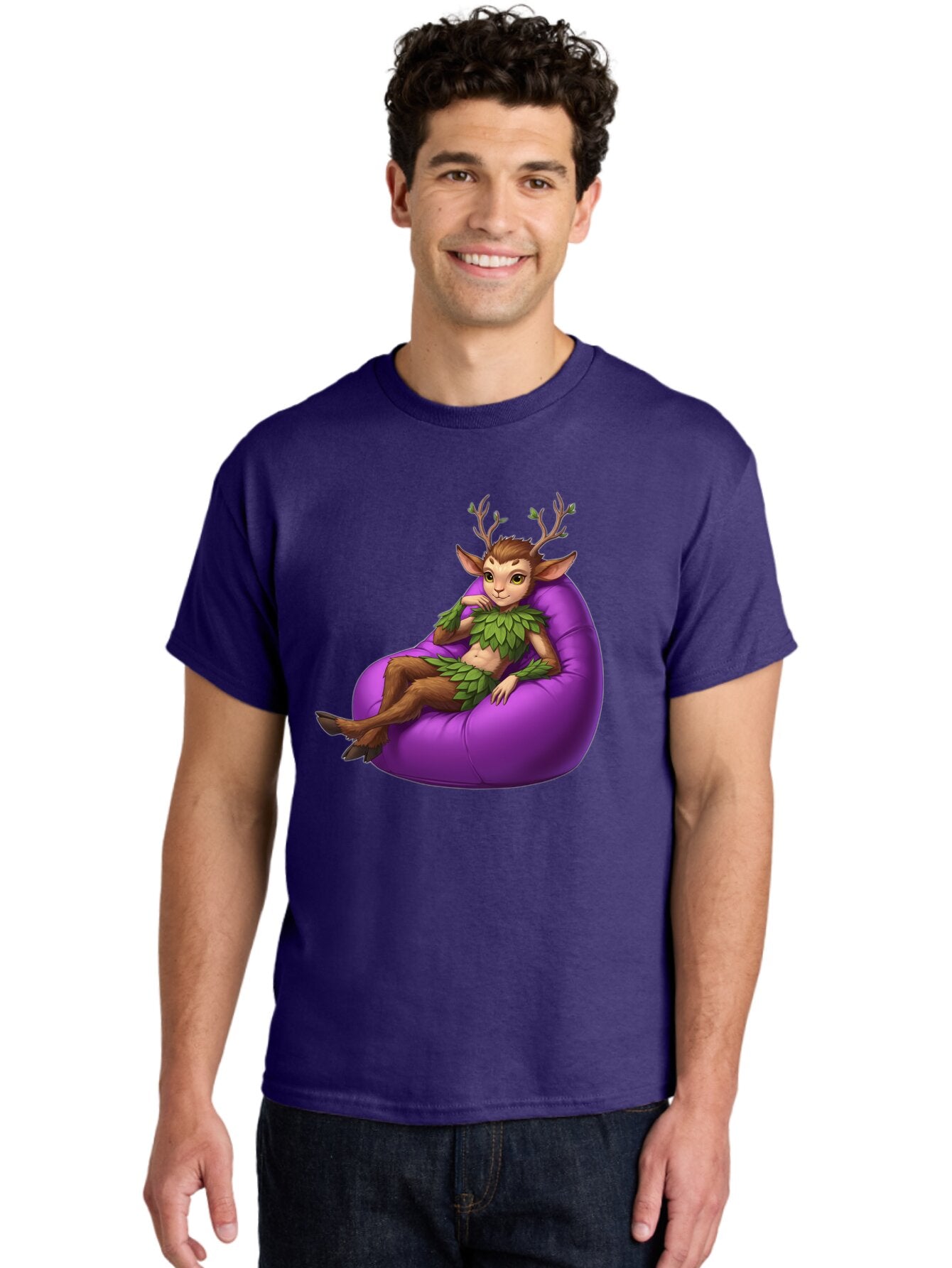 Faun-On-Bean-Bag Men'S Graphic Tee, 100% Cotton, Comfortable Casual Summer Wear, Machine Washable, Vintage Camera, Old Camera, Antique Camera, Black Camera, Classic Photography, Photography Equipment, Nostalgic Device, Film Camera, Camera Art Baq815 17