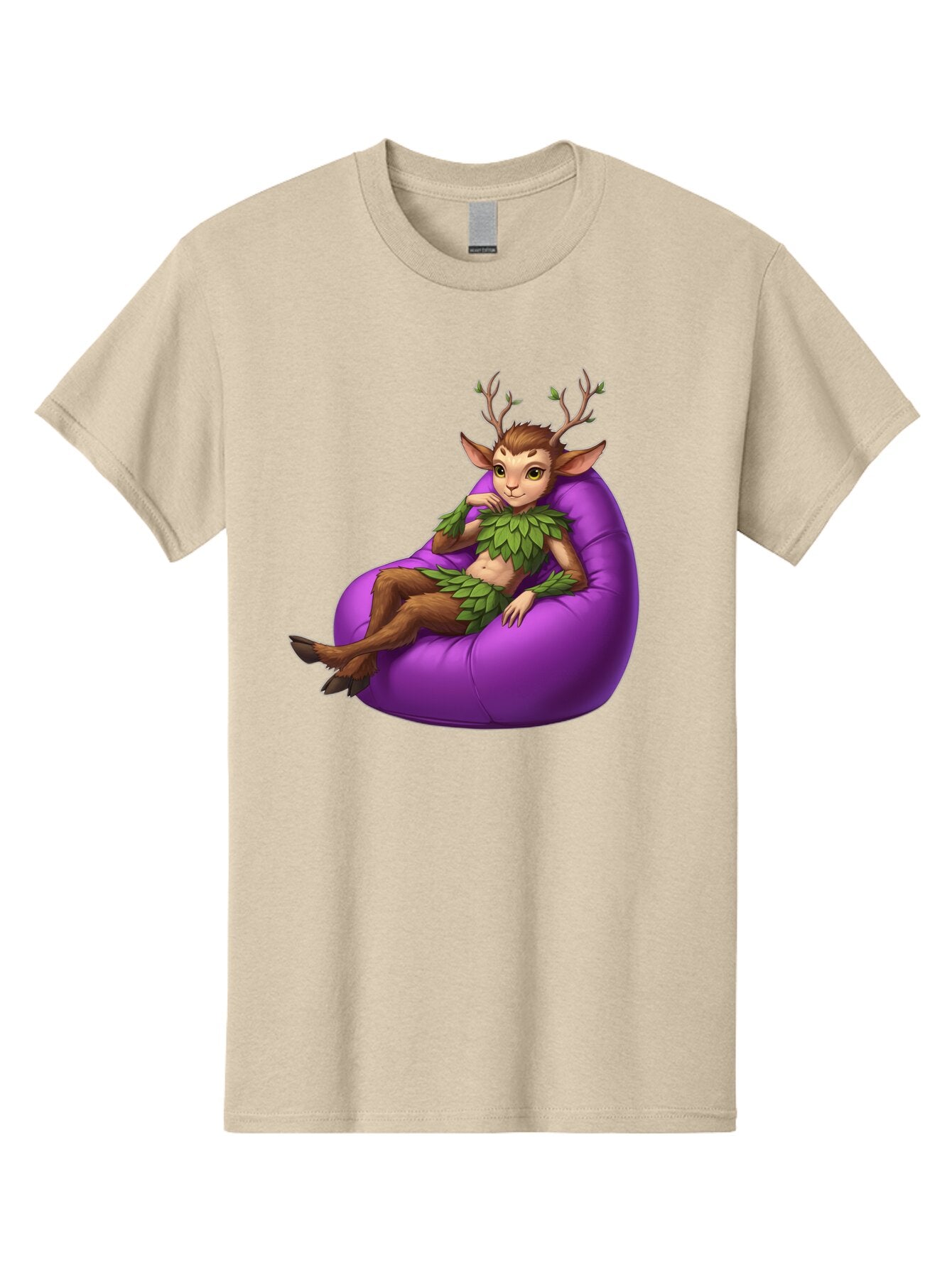 Faun-On-Bean-Bag Men'S Graphic Tee, 100% Cotton, Comfortable Casual Summer Wear, Machine Washable, Vintage Camera, Old Camera, Antique Camera, Black Camera, Classic Photography, Photography Equipment, Nostalgic Device, Film Camera, Camera Art Baq815 2
