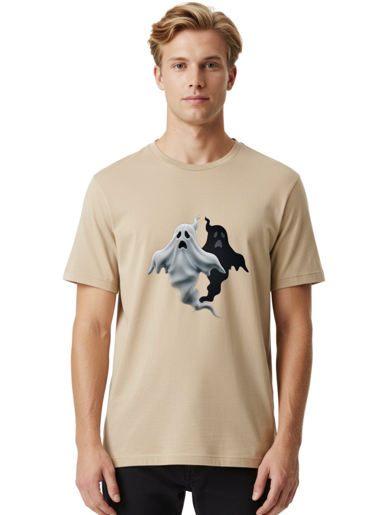 Floating-Ghost Men'S Graphic Tee, 100% Cotton, Comfortable Casual Summer Wear, Machine Washable, Vintage Camera, Old Camera, Antique Camera, Black Camera, Classic Photography, Photography Equipment, Nostalgic Device, Film Camera, Camera Art Baq820 17