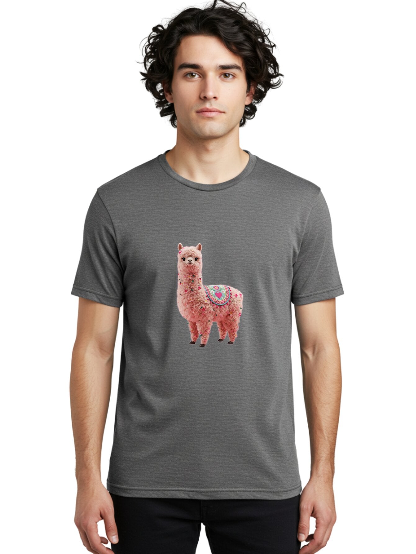 Floral-Llama Men'S Graphic Tee, 100% Cotton, Comfortable Casual Summer Wear, Machine Washable, Vintage Camera, Old Camera, Antique Camera, Black Camera, Classic Photography, Photography Equipment, Nostalgic Device, Film Camera, Camera Art Baq822 21