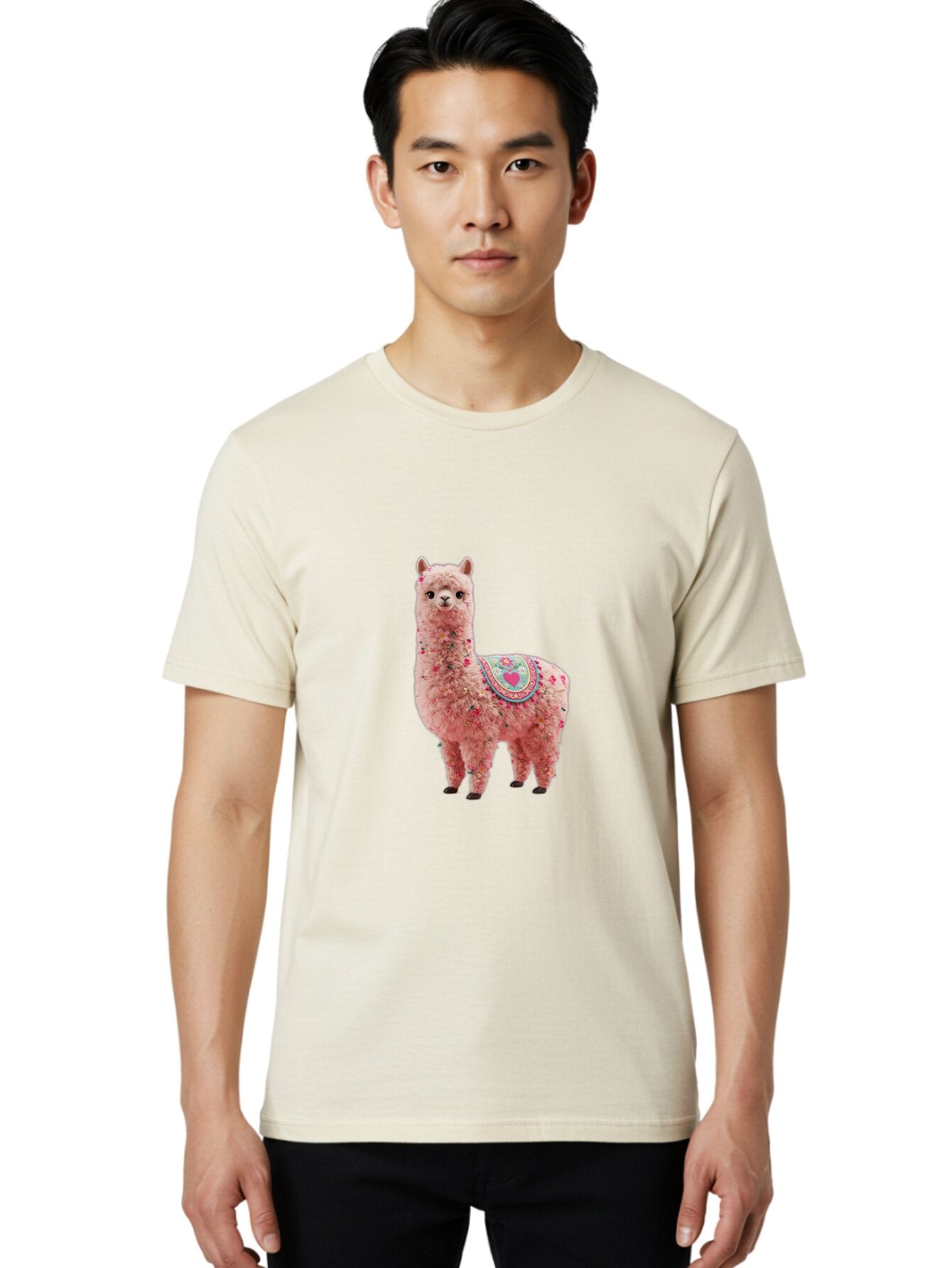 Floral-Llama Men'S Graphic Tee, 100% Cotton, Comfortable Casual Summer Wear, Machine Washable, Vintage Camera, Old Camera, Antique Camera, Black Camera, Classic Photography, Photography Equipment, Nostalgic Device, Film Camera, Camera Art Baq822 22