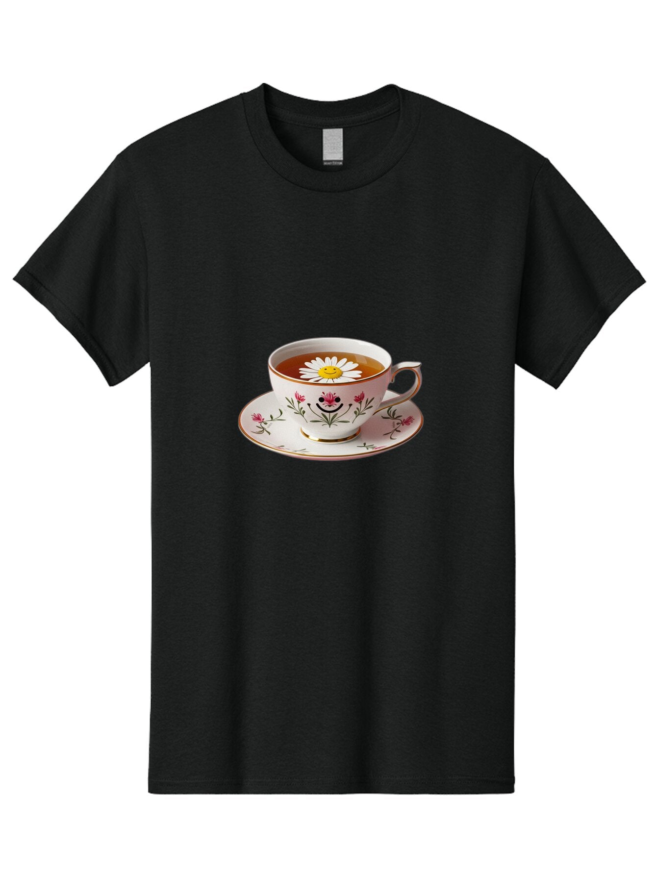 Floral-Teacup Men'S Graphic Tee, 100% Cotton, Comfortable Casual Summer Wear, Machine Washable, Vintage Camera, Old Camera, Antique Camera, Black Camera, Classic Photography, Photography Equipment, Nostalgic Device, Film Camera, Camera Art Baq823 7