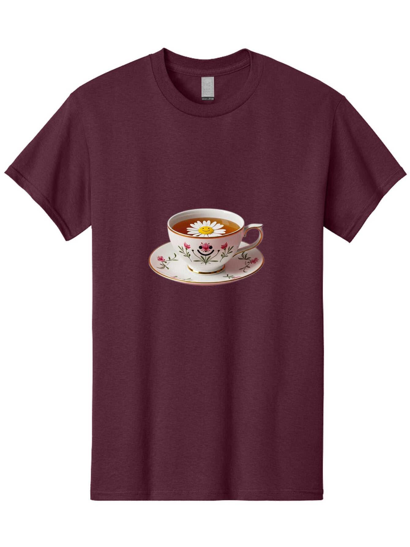 Floral-Teacup Men'S Graphic Tee, 100% Cotton, Comfortable Casual Summer Wear, Machine Washable, Vintage Camera, Old Camera, Antique Camera, Black Camera, Classic Photography, Photography Equipment, Nostalgic Device, Film Camera, Camera Art Baq823 2