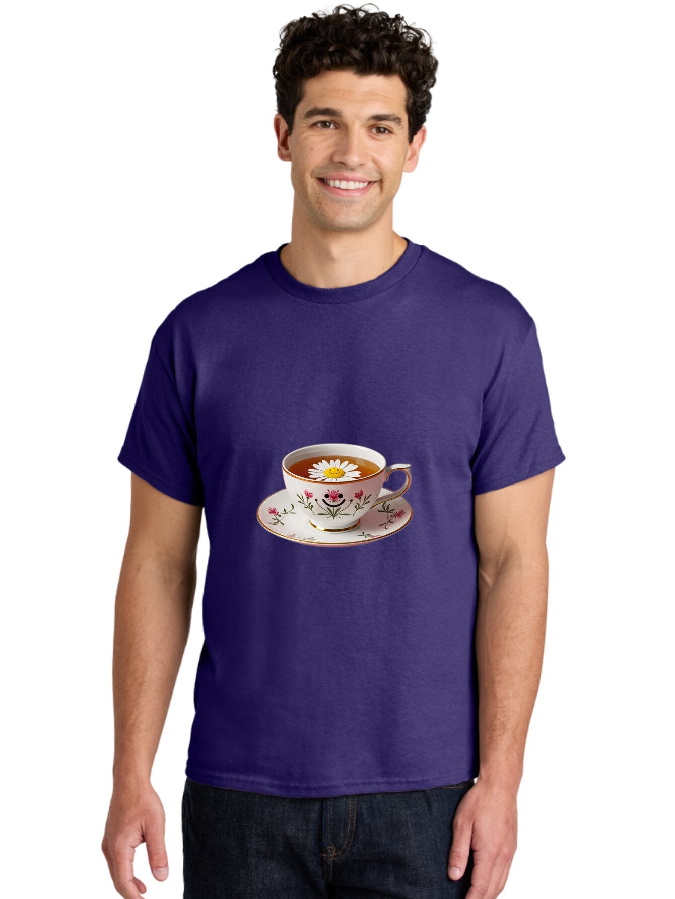 Floral-Teacup Men'S Graphic Tee, 100% Cotton, Comfortable Casual Summer Wear, Machine Washable, Vintage Camera, Old Camera, Antique Camera, Black Camera, Classic Photography, Photography Equipment, Nostalgic Device, Film Camera, Camera Art Baq823 27
