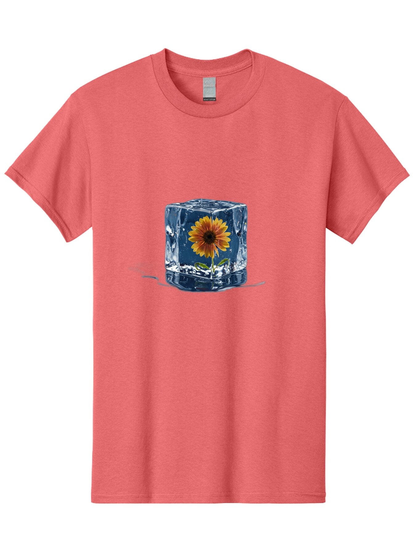 Flower-In-Ice-Cube Men'S Graphic Tee, 100% Cotton, Comfortable Casual Summer Wear, Machine Washable, Vintage Camera, Old Camera, Antique Camera, Black Camera, Classic Photography, Photography Equipment, Nostalgic Device, Film Camera, Baq825 12