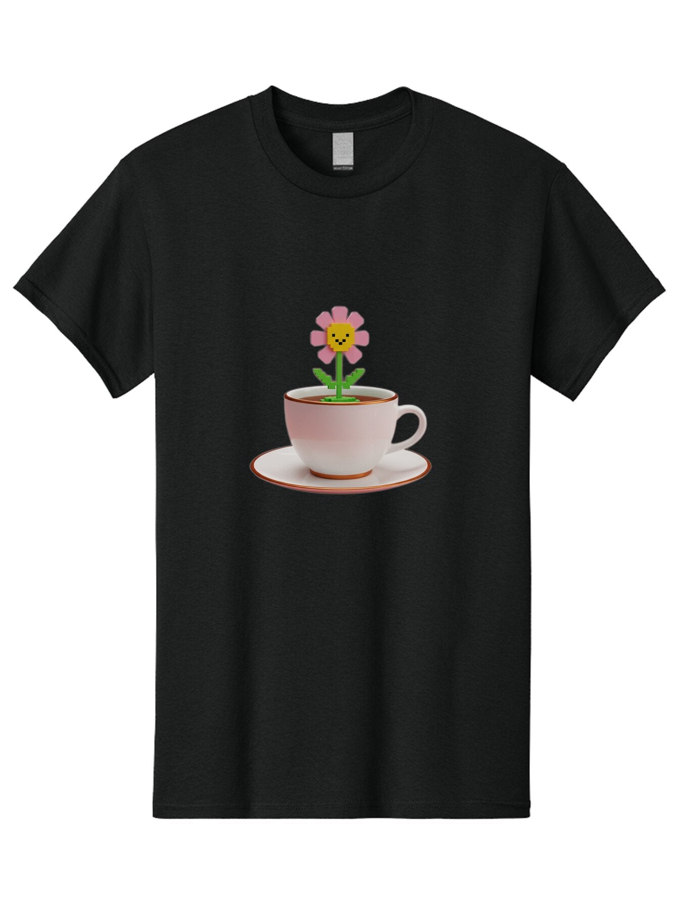 Flower-Tea-Cup Men'S Graphic Tee, 100% Cotton, Comfortable Casual Summer Wear, Machine Washable, Vintage Camera, Old Camera, Antique Camera, Black Camera, Classic Photography, Photography Equipment, Nostalgic Device, Film Camera, Camera Art Baq826 13
