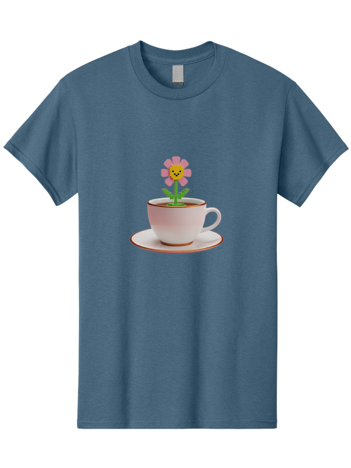Flower-Tea-Cup Men'S Graphic Tee, 100% Cotton, Comfortable Casual Summer Wear, Machine Washable, Vintage Camera, Old Camera, Antique Camera, Black Camera, Classic Photography, Photography Equipment, Nostalgic Device, Film Camera, Camera Art Baq826 8