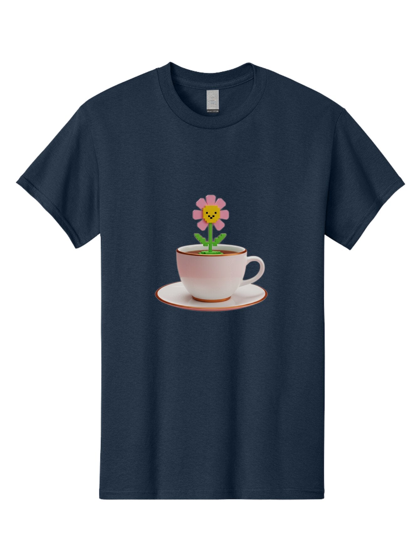 Flower-Tea-Cup Men'S Graphic Tee, 100% Cotton, Comfortable Casual Summer Wear, Machine Washable, Vintage Camera, Old Camera, Antique Camera, Black Camera, Classic Photography, Photography Equipment, Nostalgic Device, Film Camera, Camera Art Baq826 5