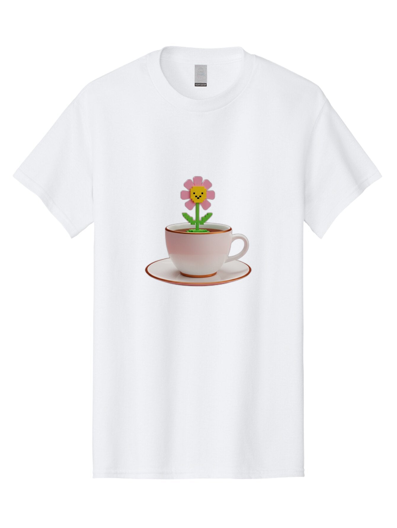 Flower-Tea-Cup Men'S Graphic Tee, 100% Cotton, Comfortable Casual Summer Wear, Machine Washable, Vintage Camera, Old Camera, Antique Camera, Black Camera, Classic Photography, Photography Equipment, Nostalgic Device, Film Camera, Camera Art Baq826 6