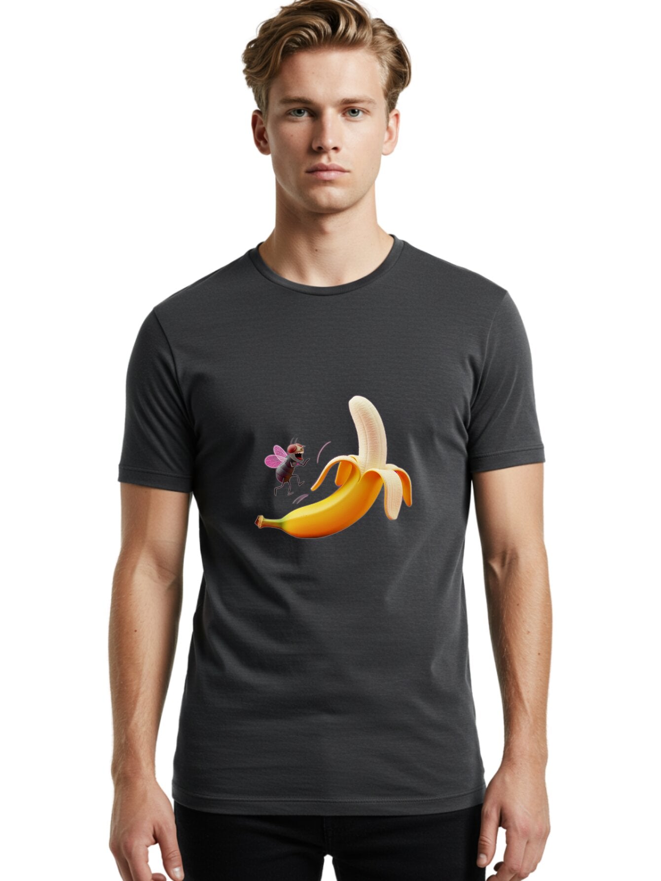 Fly-And-Banana Men'S Graphic Tee, 100% Cotton, Comfortable Casual Summer Wear, Machine Washable, Vintage Camera, Old Camera, Antique Camera, Black Camera, Classic Photography, Photography Equipment, Nostalgic Device, Film Camera, Camera Art Baq829 30