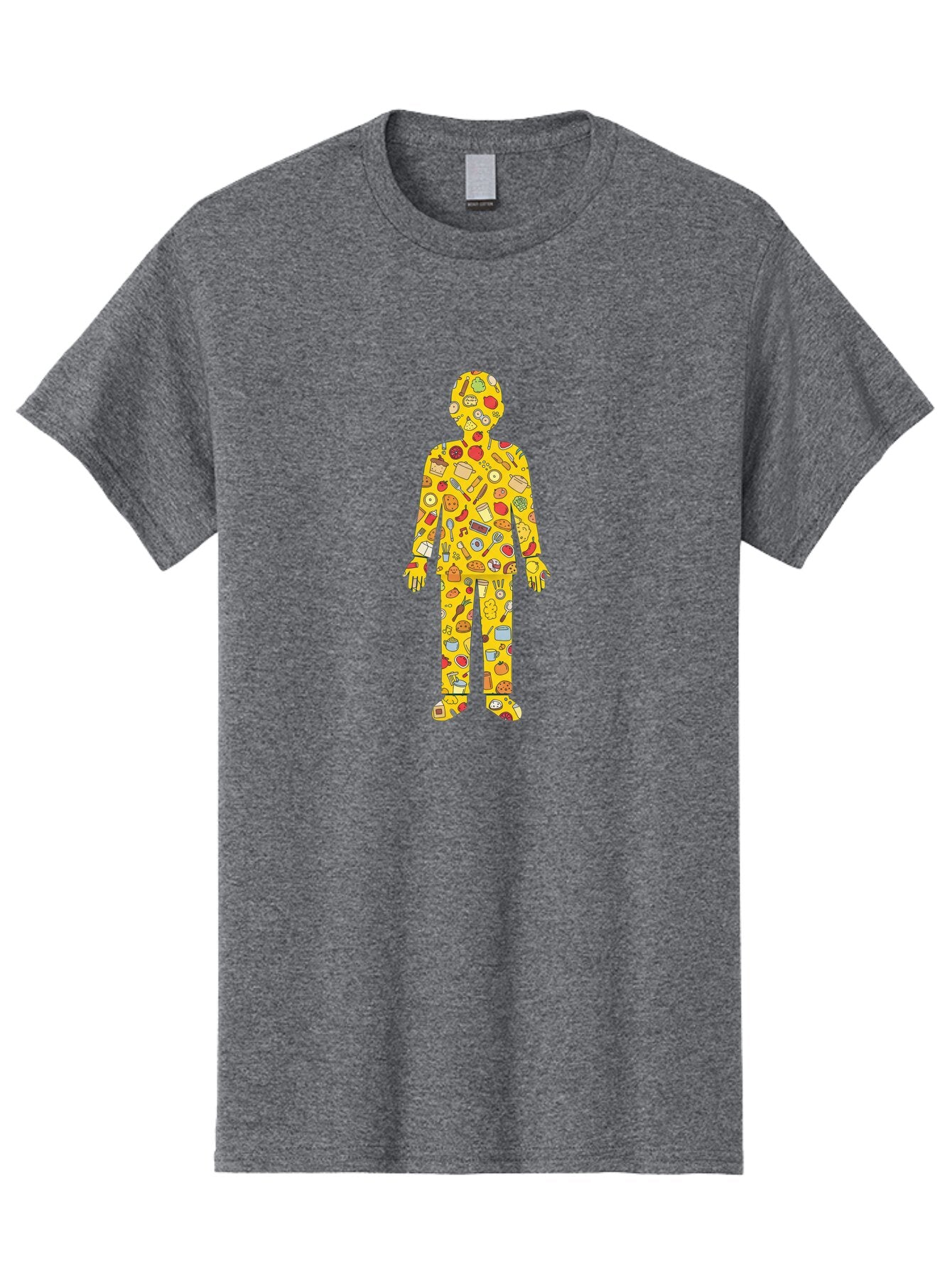 Food-Collage-Man Men'S Graphic Tee, 100% Cotton, Comfortable Casual Summer Wear, Machine Washable, Vintage Camera, Old Camera, Antique Camera, Black Camera, Classic Photography, Photography Equipment, Nostalgic Device, Film Camera, Camera Art Baq832 11
