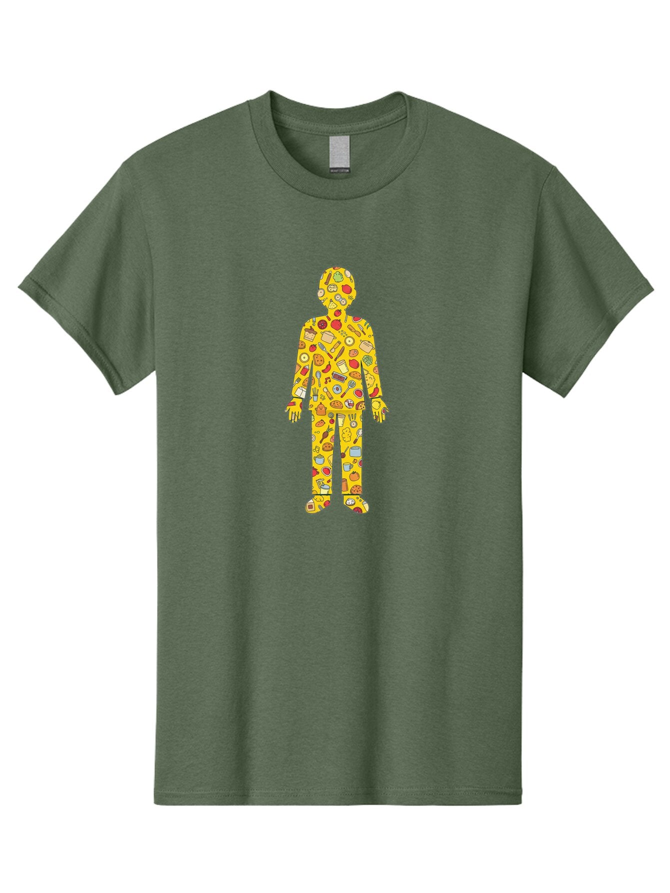 Food-Collage-Man Men'S Graphic Tee, 100% Cotton, Comfortable Casual Summer Wear, Machine Washable, Vintage Camera, Old Camera, Antique Camera, Black Camera, Classic Photography, Photography Equipment, Nostalgic Device, Film Camera, Camera Art Baq832 12