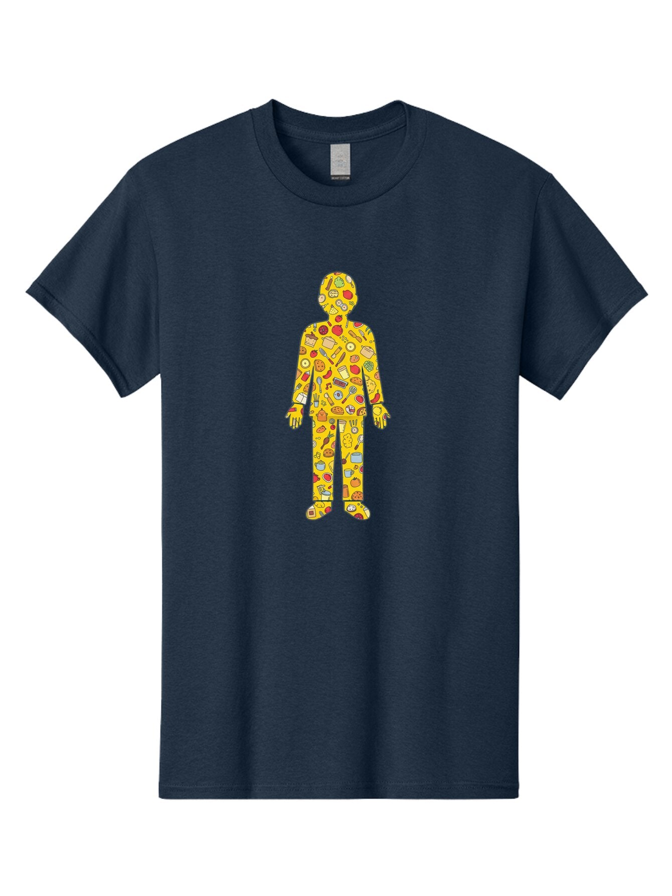 Food-Collage-Man Men'S Graphic Tee, 100% Cotton, Comfortable Casual Summer Wear, Machine Washable, Vintage Camera, Old Camera, Antique Camera, Black Camera, Classic Photography, Photography Equipment, Nostalgic Device, Film Camera, Camera Art Baq832 6