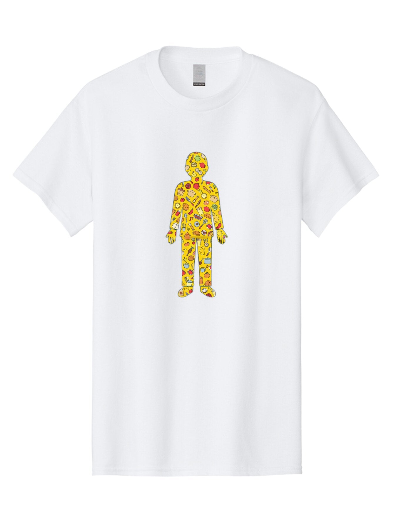 Food-Collage-Man Men'S Graphic Tee, 100% Cotton, Comfortable Casual Summer Wear, Machine Washable, Vintage Camera, Old Camera, Antique Camera, Black Camera, Classic Photography, Photography Equipment, Nostalgic Device, Film Camera, Camera Art Baq832 7