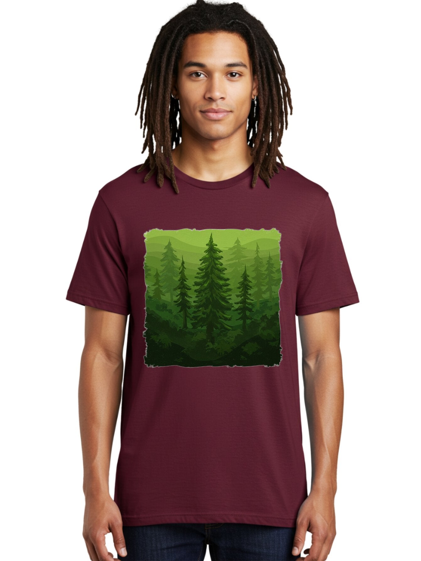 Forest Men'S Graphic Tee, 100% Cotton, Comfortable Casual Summer Wear, Machine Washable, Vintage Camera, Old Camera, Antique Camera, Black Camera, Classic Photography, Photography Equipment, Nostalgic Device, Film Camera, Camera Art Baq833 24