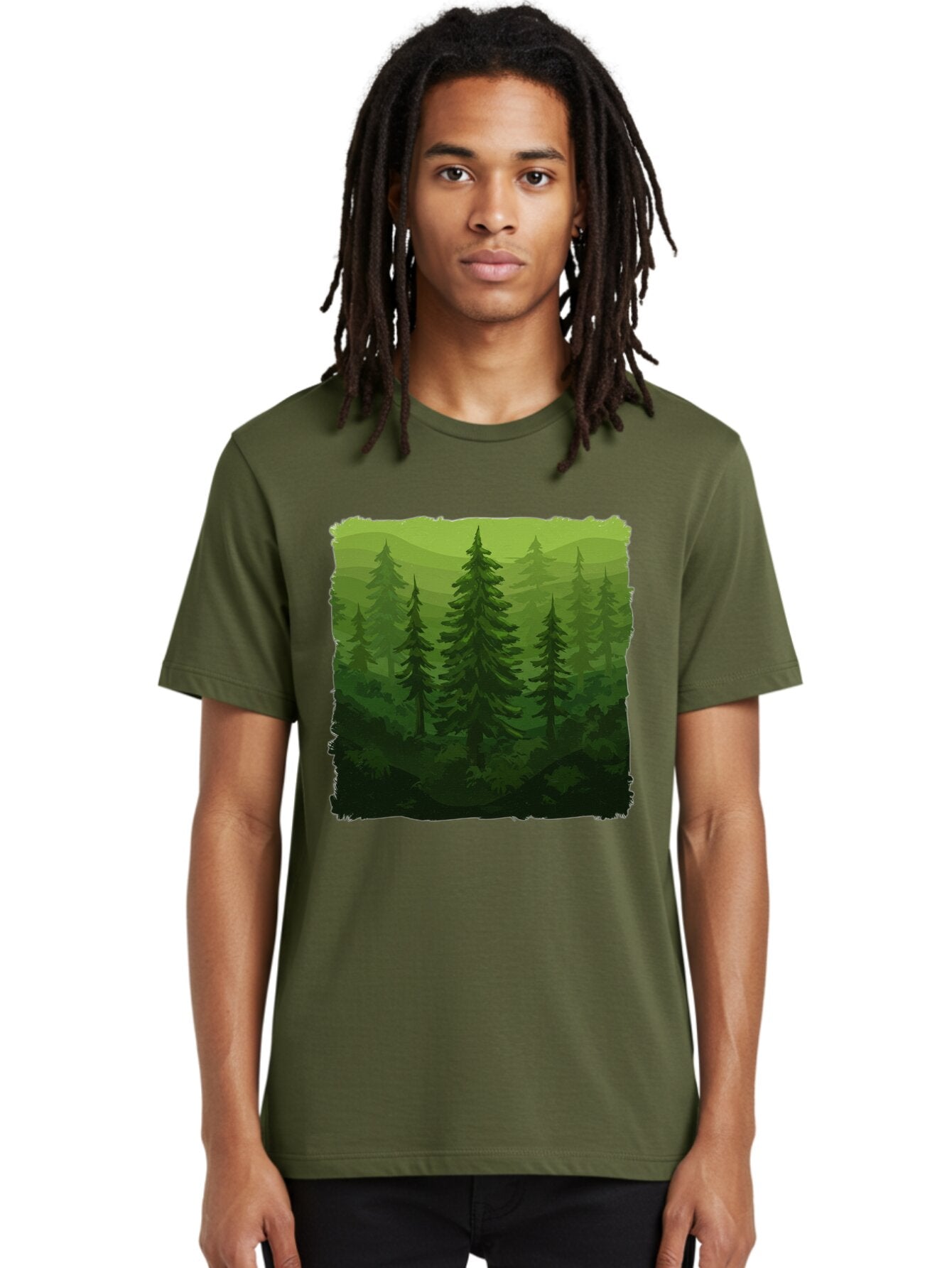 Forest Men'S Graphic Tee, 100% Cotton, Comfortable Casual Summer Wear, Machine Washable, Vintage Camera, Old Camera, Antique Camera, Black Camera, Classic Photography, Photography Equipment, Nostalgic Device, Film Camera, Camera Art Baq833 25