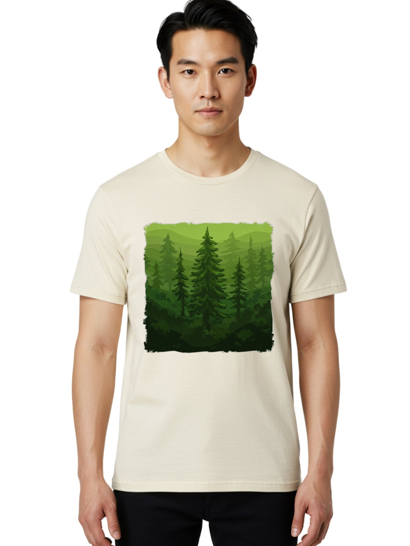 Forest Men'S Graphic Tee, 100% Cotton, Comfortable Casual Summer Wear, Machine Washable, Vintage Camera, Old Camera, Antique Camera, Black Camera, Classic Photography, Photography Equipment, Nostalgic Device, Film Camera, Camera Art Baq833 27