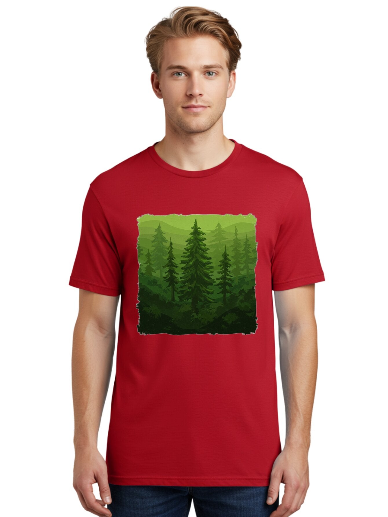 Forest Men'S Graphic Tee, 100% Cotton, Comfortable Casual Summer Wear, Machine Washable, Vintage Camera, Old Camera, Antique Camera, Black Camera, Classic Photography, Photography Equipment, Nostalgic Device, Film Camera, Camera Art Baq833 28