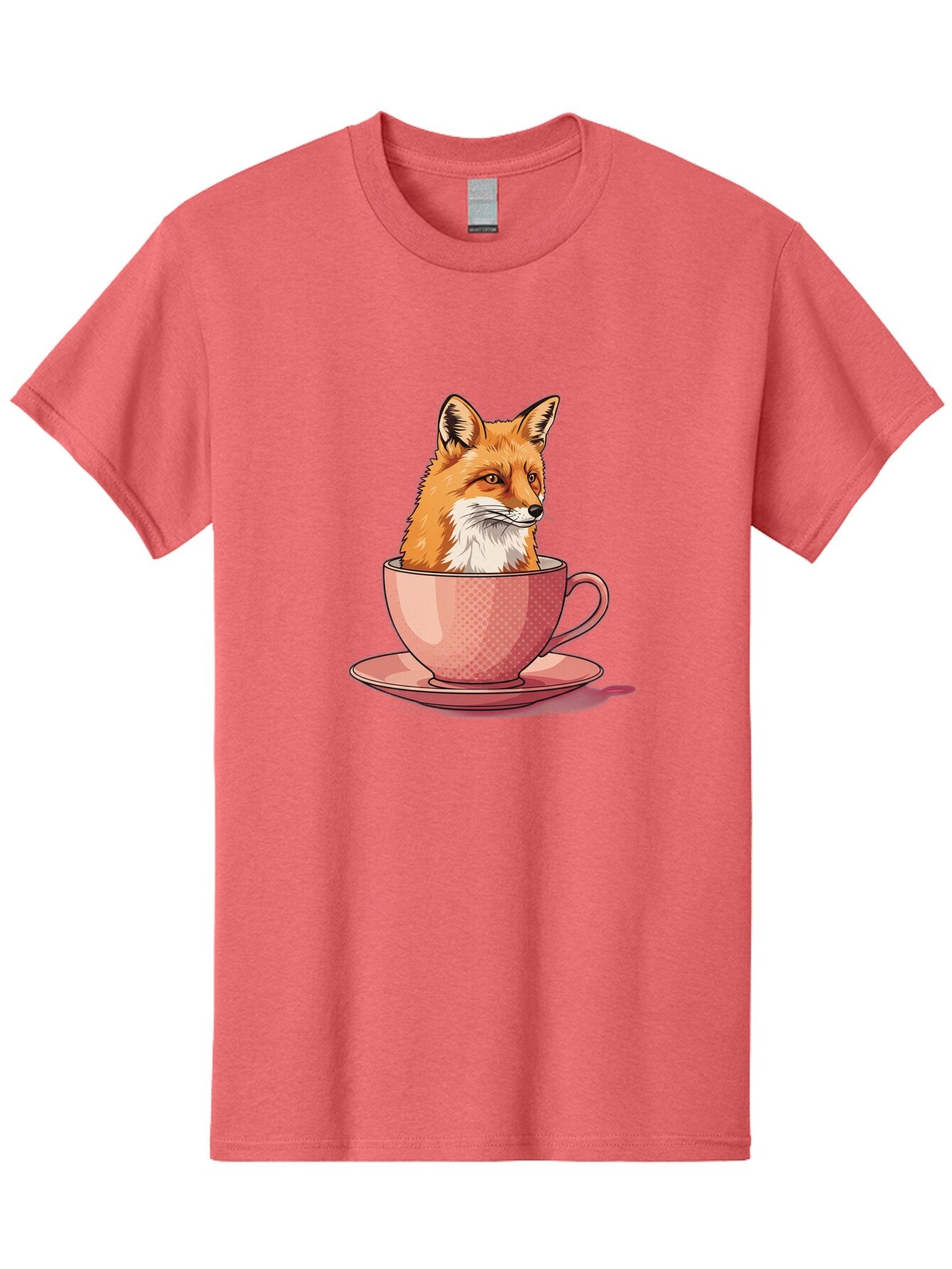 Fox-Head-In-Teacup Men'S Graphic Tee, 100% Cotton, Comfortable Casual Summer Wear, Machine Washable, Vintage Camera, Old Camera, Antique Camera, Black Camera, Classic Photography, Photography Equipment, Nostalgic Device, Film Camera, Baq834 15