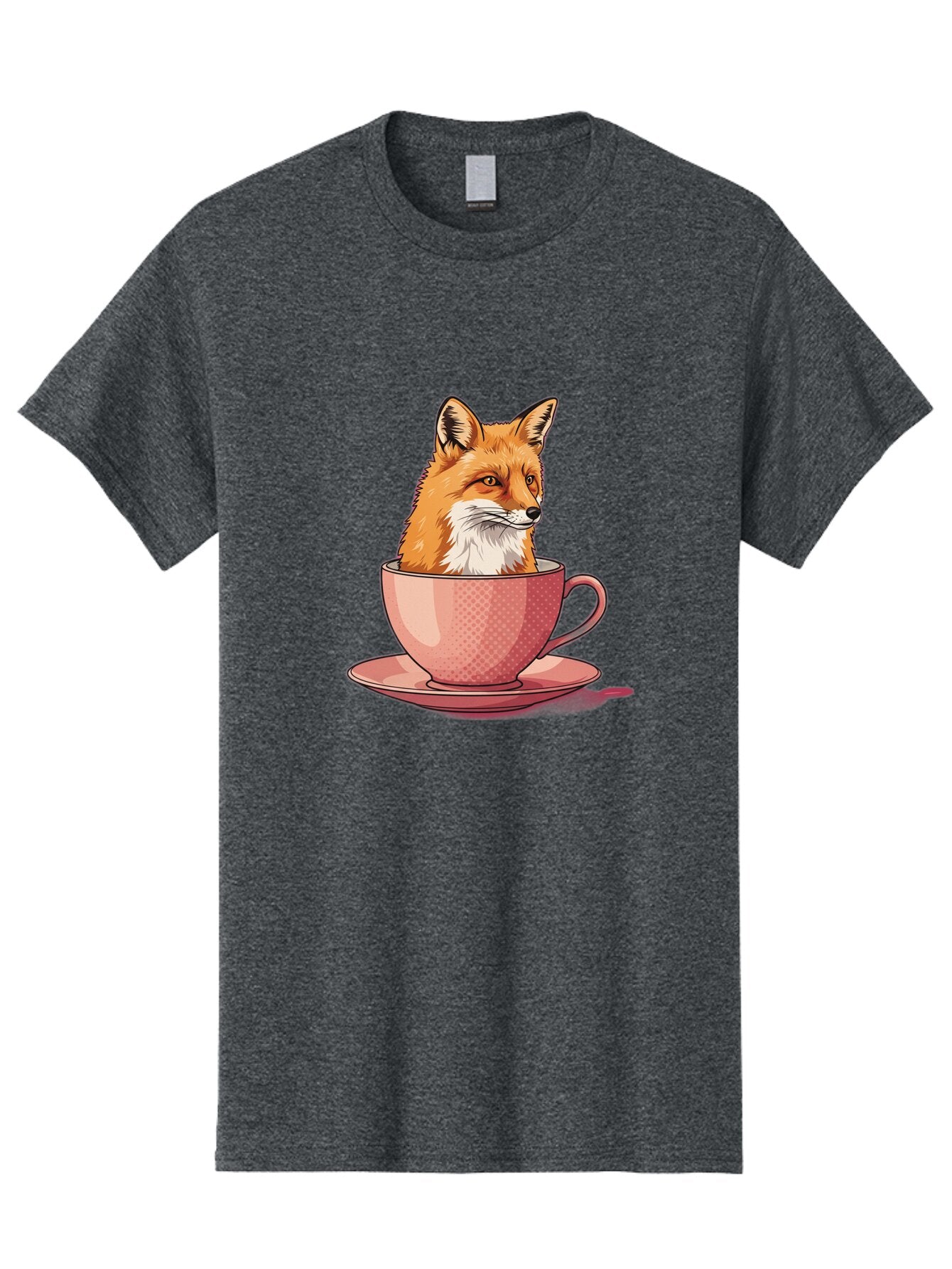 Fox-Head-In-Teacup Men'S Graphic Tee, 100% Cotton, Comfortable Casual Summer Wear, Machine Washable, Vintage Camera, Old Camera, Antique Camera, Black Camera, Classic Photography, Photography Equipment, Nostalgic Device, Film Camera, Baq834 8