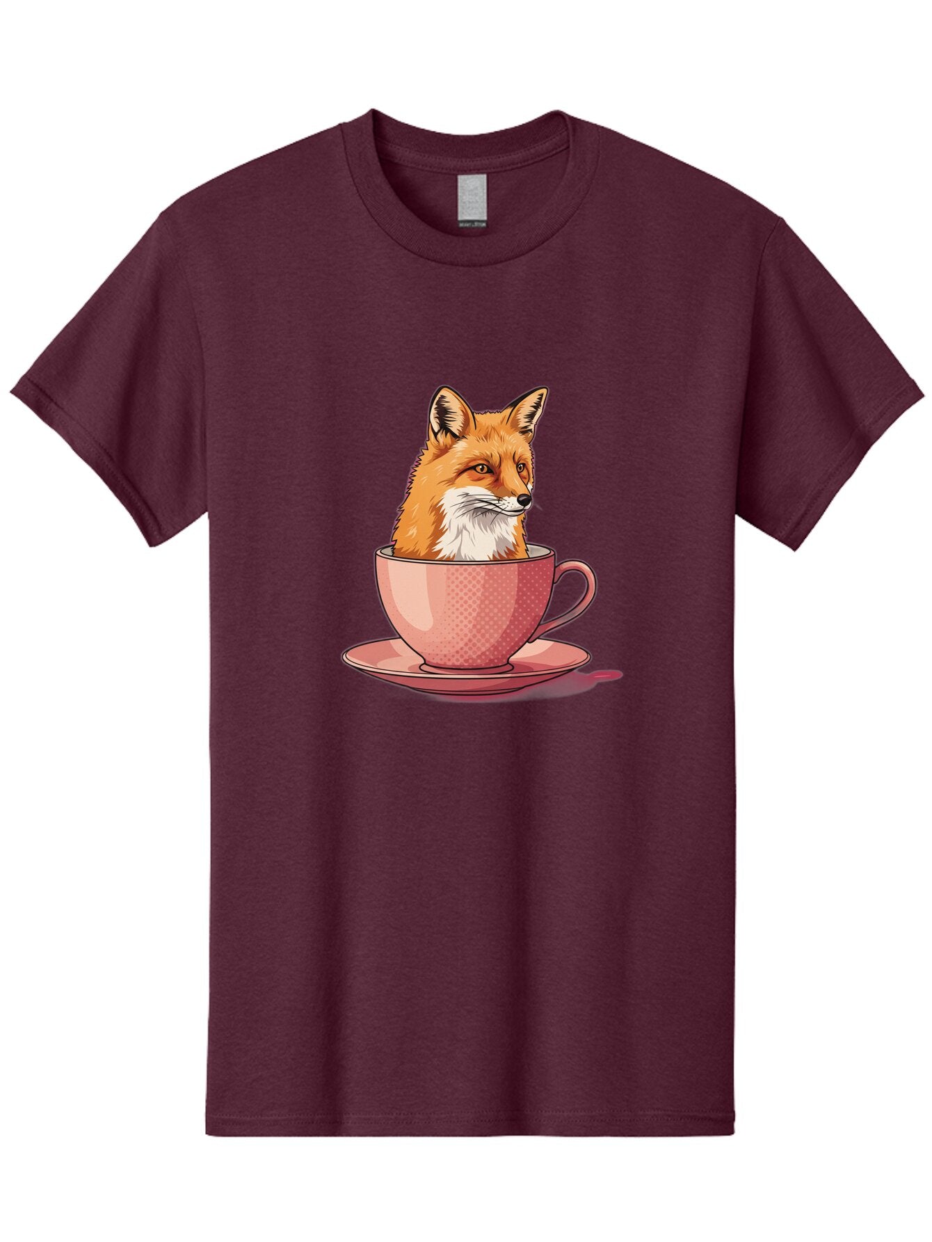 Fox-Head-In-Teacup Men'S Graphic Tee, 100% Cotton, Comfortable Casual Summer Wear, Machine Washable, Vintage Camera, Old Camera, Antique Camera, Black Camera, Classic Photography, Photography Equipment, Nostalgic Device, Film Camera, Baq834 14
