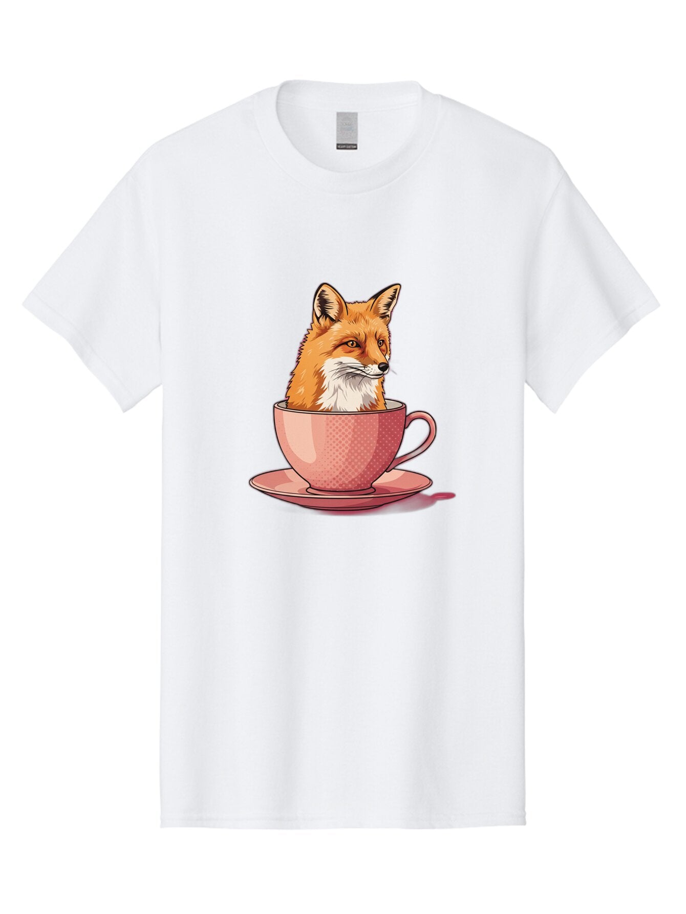 Fox-Head-In-Teacup Men'S Graphic Tee, 100% Cotton, Comfortable Casual Summer Wear, Machine Washable, Vintage Camera, Old Camera, Antique Camera, Black Camera, Classic Photography, Photography Equipment, Nostalgic Device, Film Camera, Baq834 11