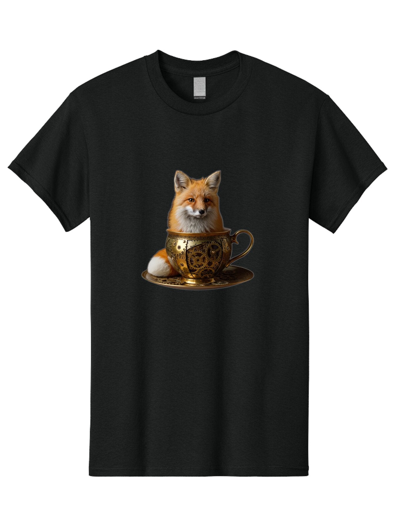 Fox-In-Cup-1 Men'S Graphic Tee, 100% Cotton, Comfortable Casual Summer Wear, Machine Washable, Vintage Camera, Old Camera, Antique Camera, Black Camera, Classic Photography, Photography Equipment, Nostalgic Device, Film Camera, Camera Art Baq835 8