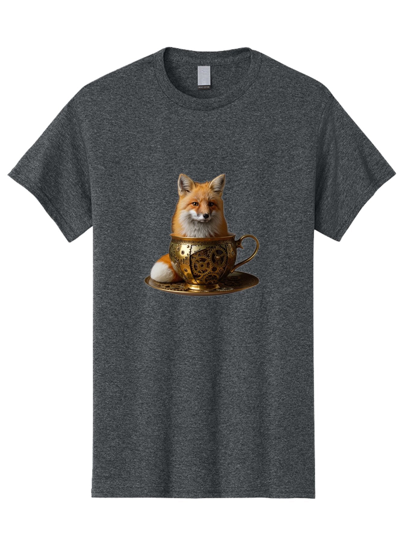 Fox-In-Cup-1 Men'S Graphic Tee, 100% Cotton, Comfortable Casual Summer Wear, Machine Washable, Vintage Camera, Old Camera, Antique Camera, Black Camera, Classic Photography, Photography Equipment, Nostalgic Device, Film Camera, Camera Art Baq835 14