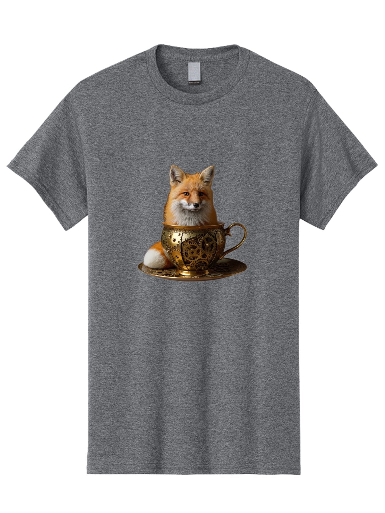 Fox-In-Cup-1 Men'S Graphic Tee, 100% Cotton, Comfortable Casual Summer Wear, Machine Washable, Vintage Camera, Old Camera, Antique Camera, Black Camera, Classic Photography, Photography Equipment, Nostalgic Device, Film Camera, Camera Art Baq835 6