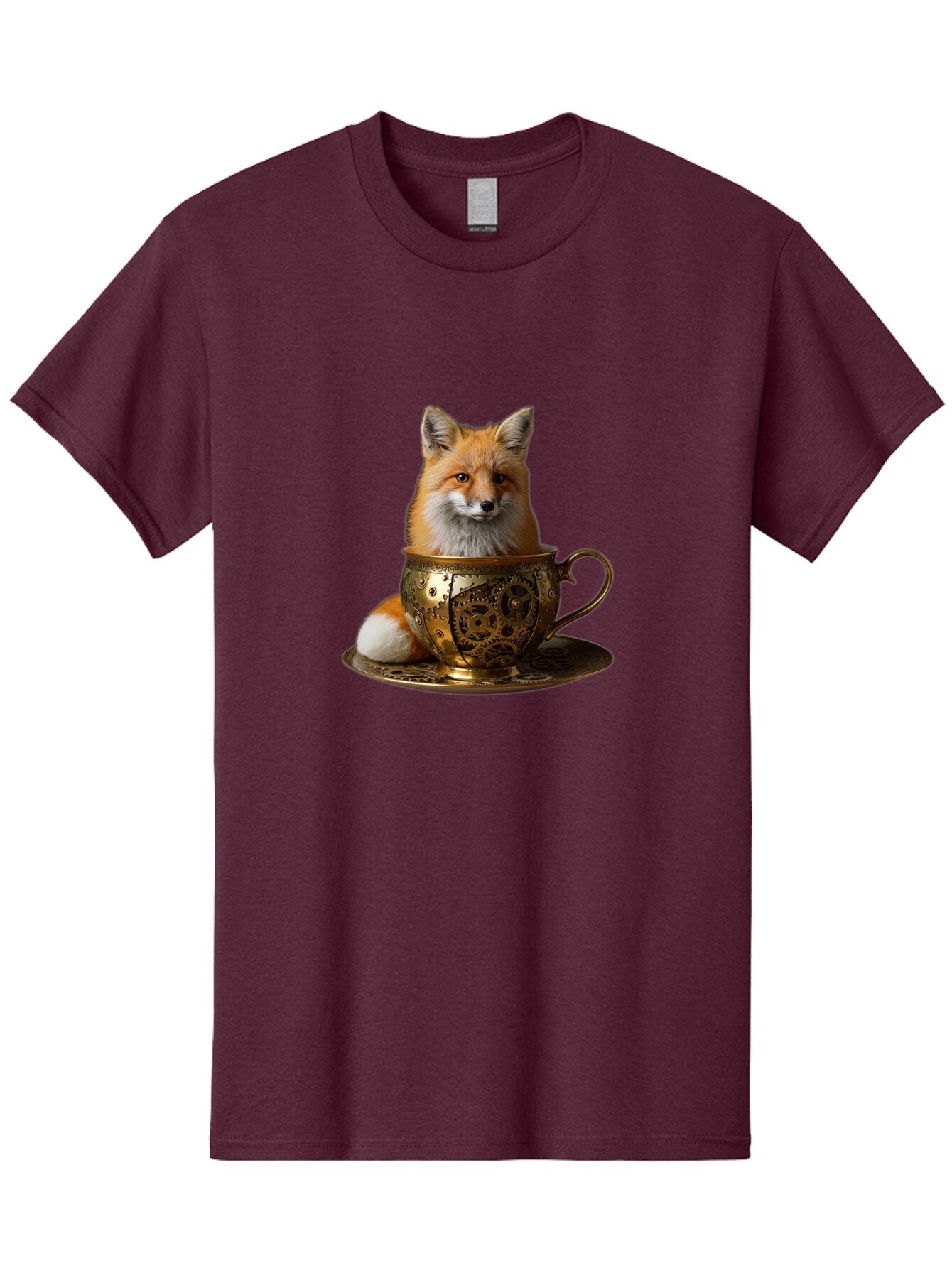 Fox-In-Cup-1 Men'S Graphic Tee, 100% Cotton, Comfortable Casual Summer Wear, Machine Washable, Vintage Camera, Old Camera, Antique Camera, Black Camera, Classic Photography, Photography Equipment, Nostalgic Device, Film Camera, Camera Art Baq835 7
