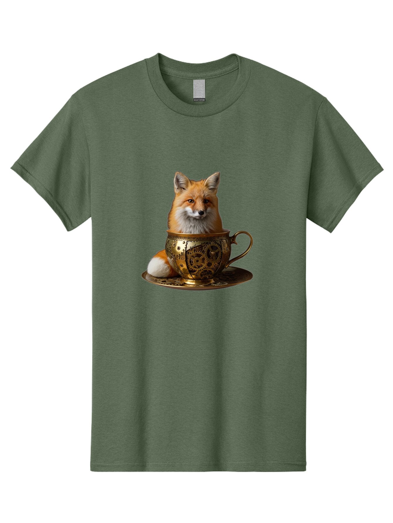Fox-In-Cup-1 Men'S Graphic Tee, 100% Cotton, Comfortable Casual Summer Wear, Machine Washable, Vintage Camera, Old Camera, Antique Camera, Black Camera, Classic Photography, Photography Equipment, Nostalgic Device, Film Camera, Camera Art Baq835 11