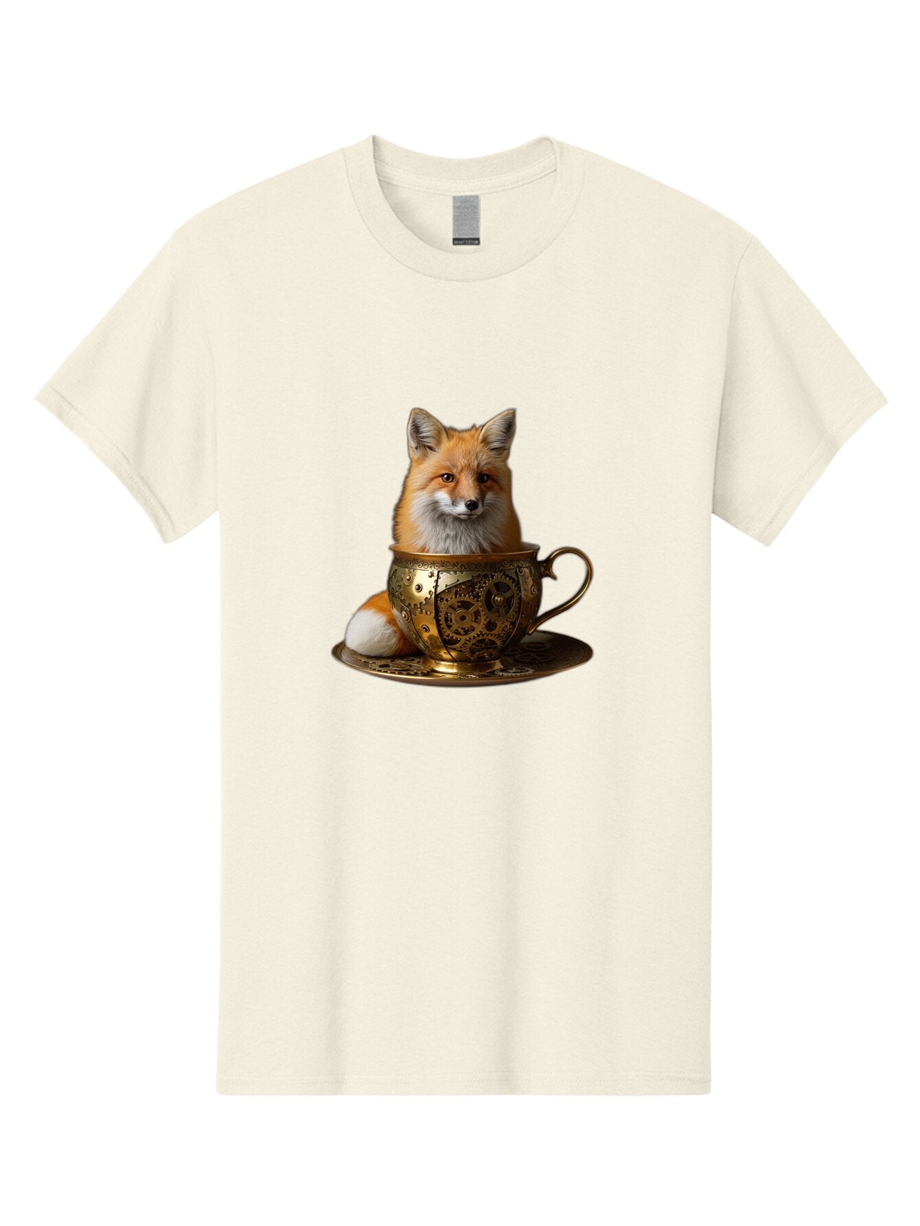 Fox-In-Cup-1 Men'S Graphic Tee, 100% Cotton, Comfortable Casual Summer Wear, Machine Washable, Vintage Camera, Old Camera, Antique Camera, Black Camera, Classic Photography, Photography Equipment, Nostalgic Device, Film Camera, Camera Art Baq835 15
