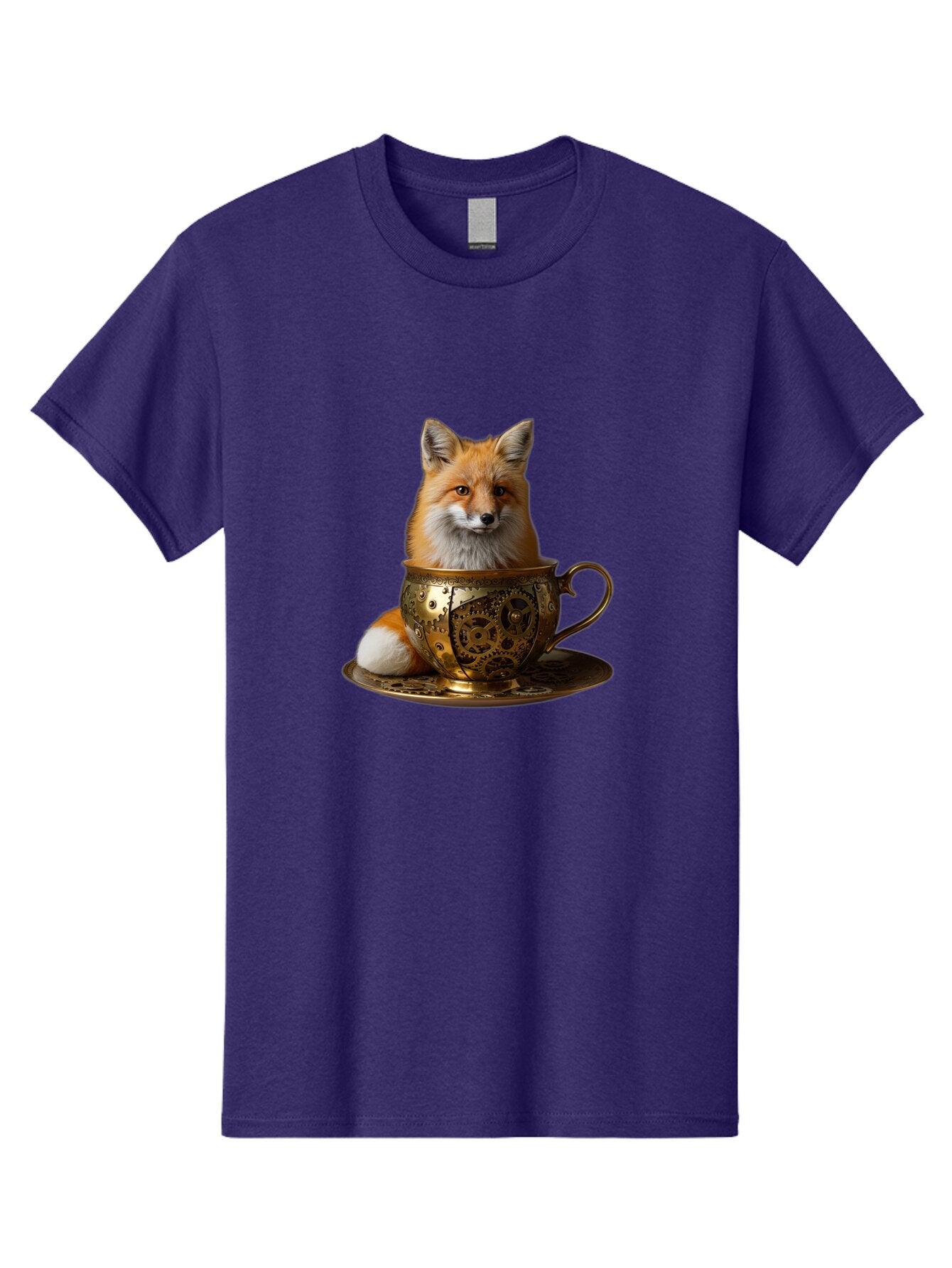 Fox-In-Cup-1 Men'S Graphic Tee, 100% Cotton, Comfortable Casual Summer Wear, Machine Washable, Vintage Camera, Old Camera, Antique Camera, Black Camera, Classic Photography, Photography Equipment, Nostalgic Device, Film Camera, Camera Art Baq835 3