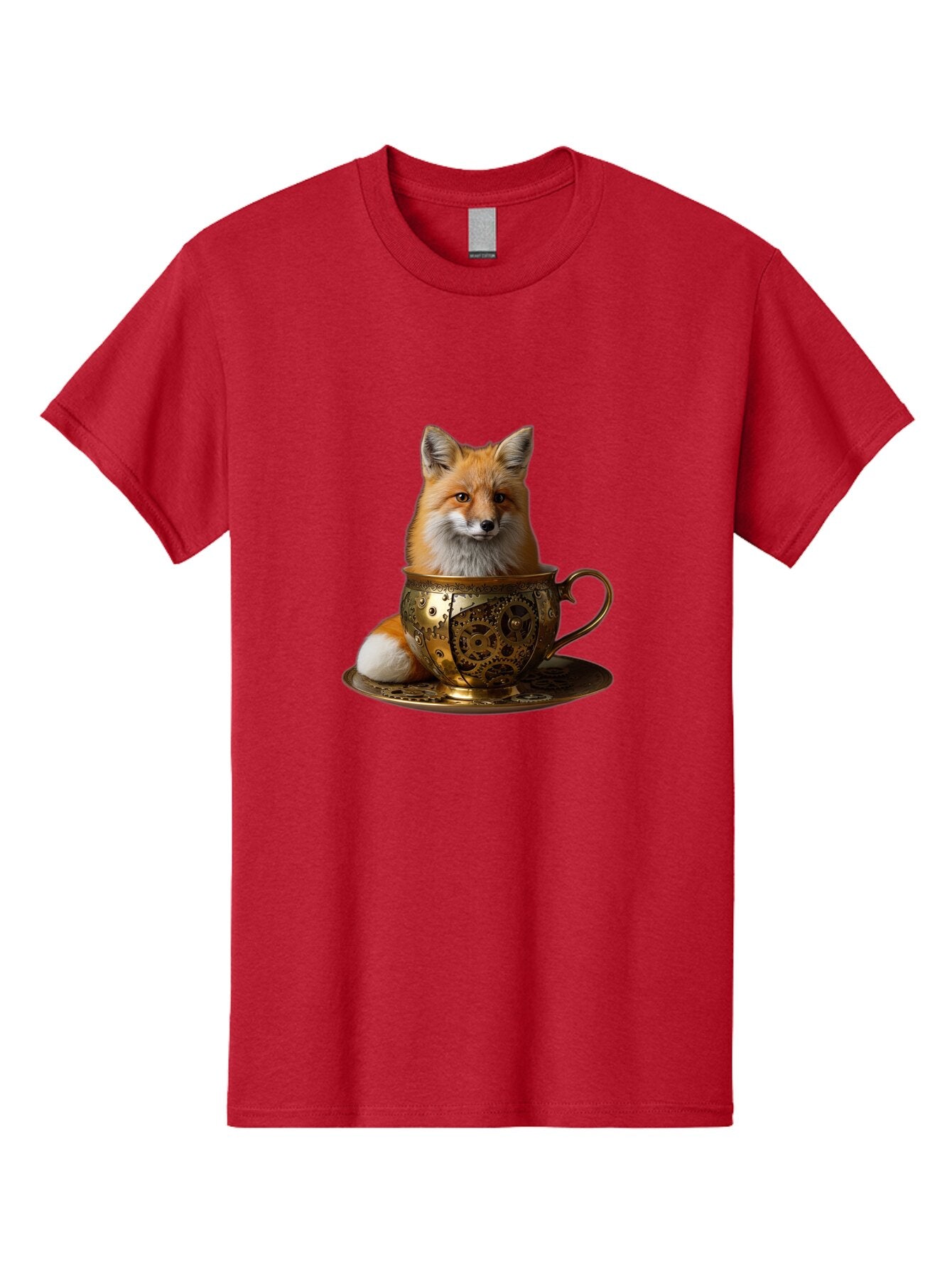 Fox-In-Cup-1 Men'S Graphic Tee, 100% Cotton, Comfortable Casual Summer Wear, Machine Washable, Vintage Camera, Old Camera, Antique Camera, Black Camera, Classic Photography, Photography Equipment, Nostalgic Device, Film Camera, Camera Art Baq835 12