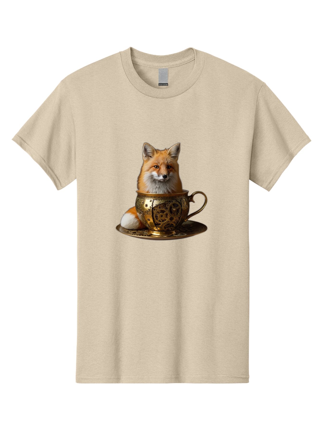 Fox-In-Cup-1 Men'S Graphic Tee, 100% Cotton, Comfortable Casual Summer Wear, Machine Washable, Vintage Camera, Old Camera, Antique Camera, Black Camera, Classic Photography, Photography Equipment, Nostalgic Device, Film Camera, Camera Art Baq835 13